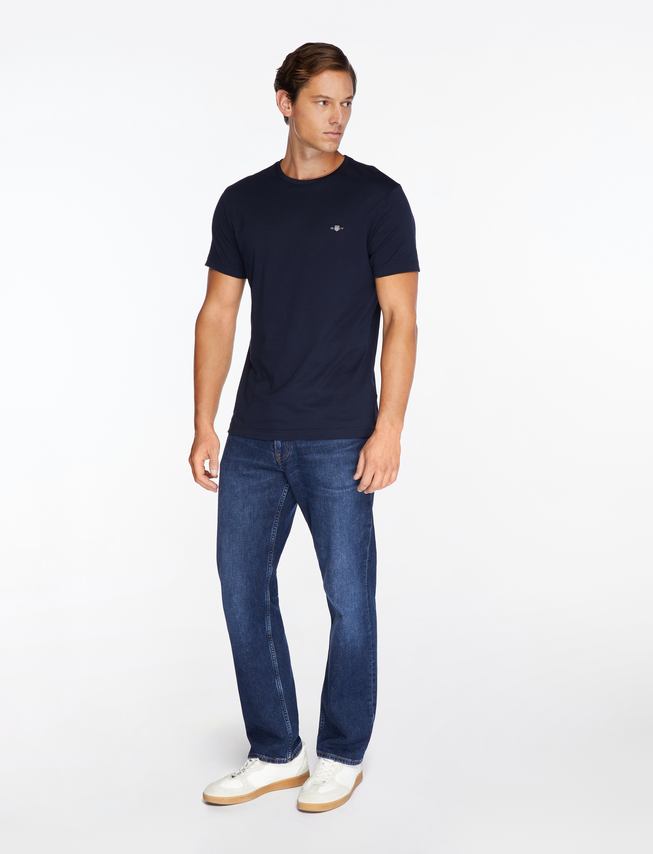 Gant - SLIM SHIELD SS T-SHIRT - t-shirts à manches courtes - evening blue - 3