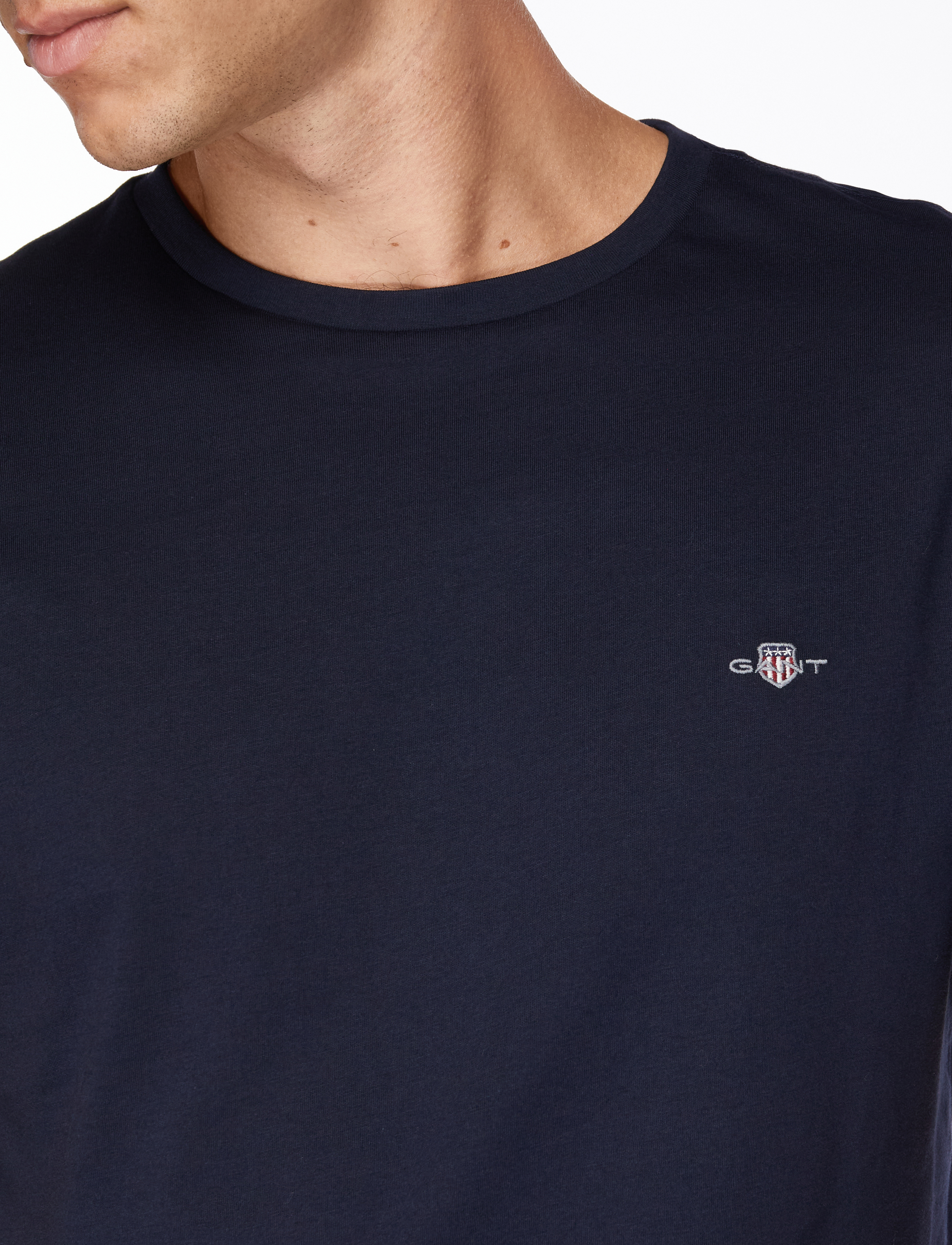 Gant - SLIM SHIELD SS T-SHIRT - t-shirts à manches courtes - evening blue - 5