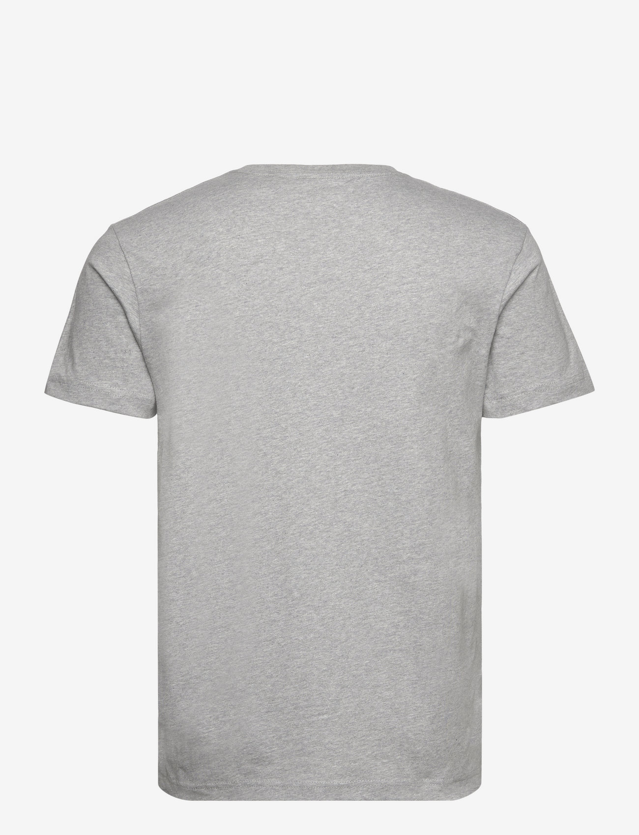 GANT - SLIM SHIELD SS T-SHIRT - kortärmade t-shirts - grey melange - 2