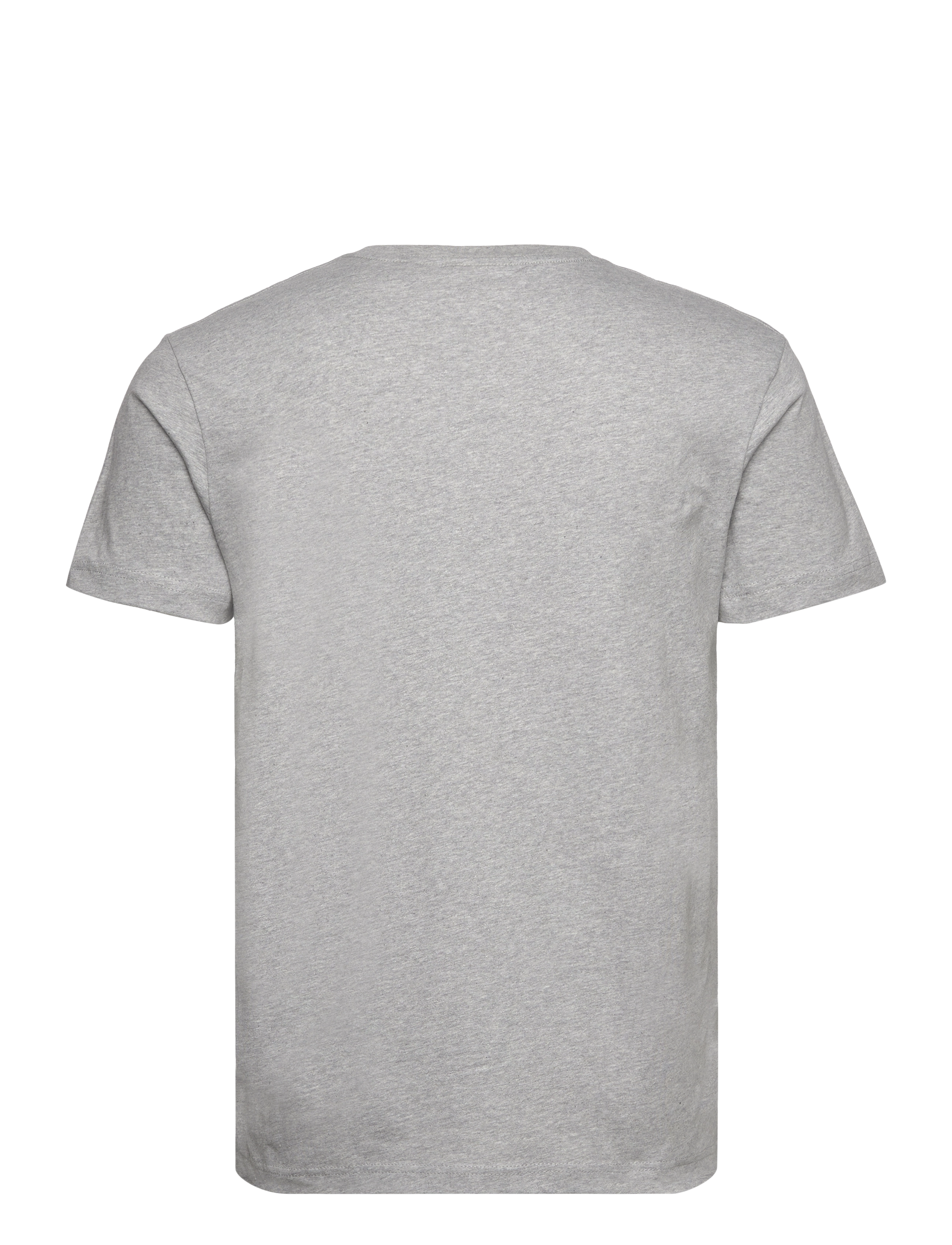 Gant - SLIM SHIELD SS T-SHIRT - kortærmede t-shirts - grey melange - 2
