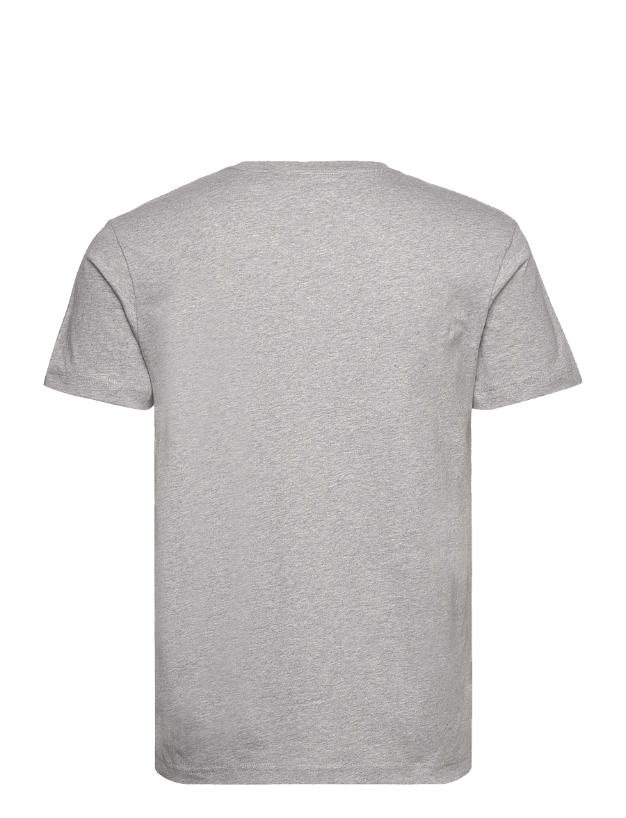 Gant - SLIM SHIELD SS T-SHIRT - lühikeste varrukatega t-särgid - grey melange - 2