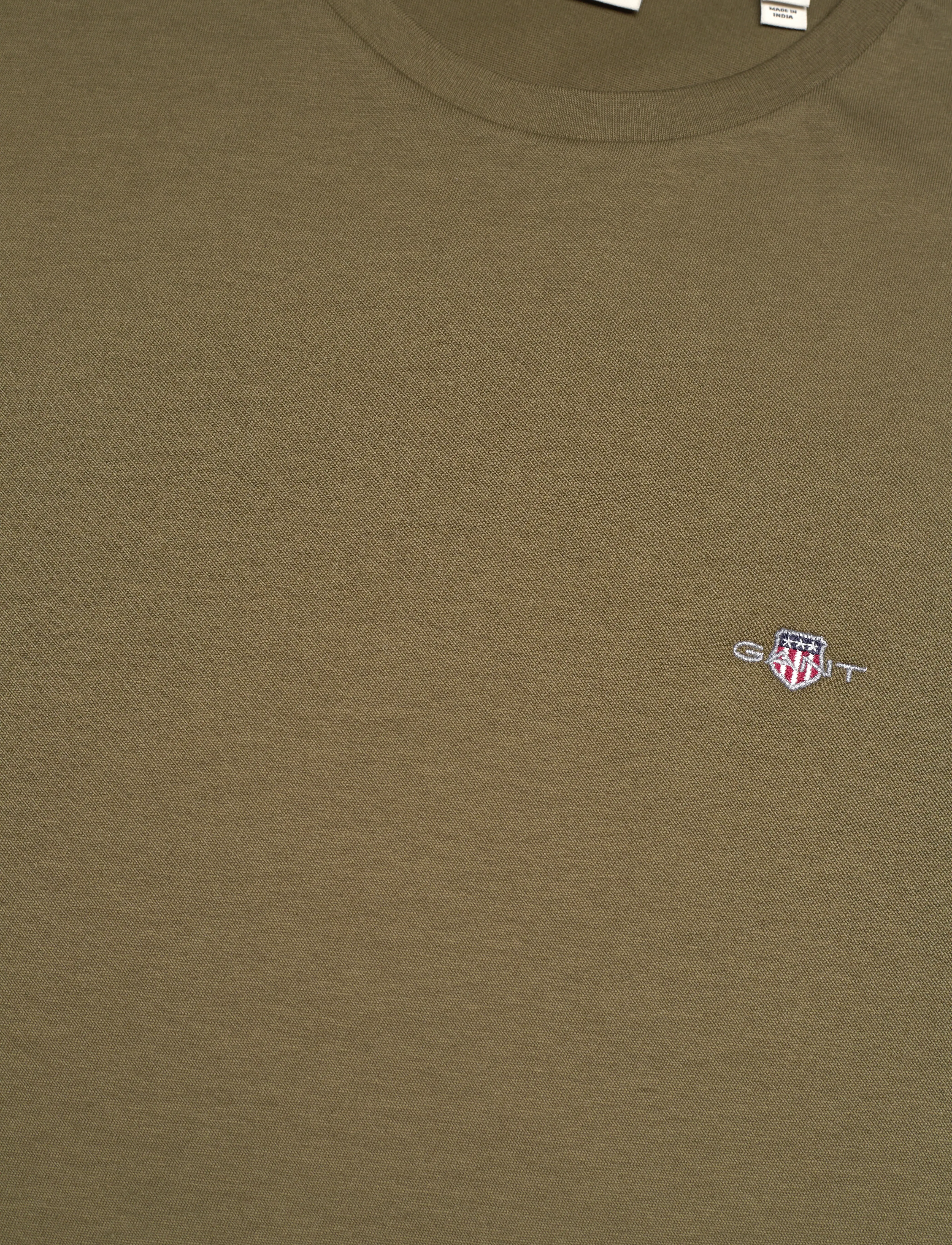 Gant - SLIM SHIELD SS T-SHIRT - lühikeste varrukatega t-särgid - moss green - 2