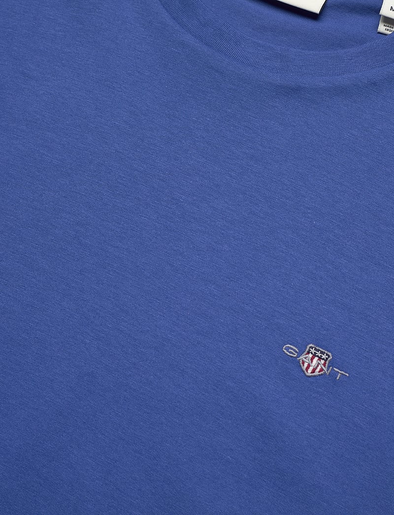 GANT - SLIM SHIELD SS T-SHIRT - kortärmade t-shirts - rich blue - 2