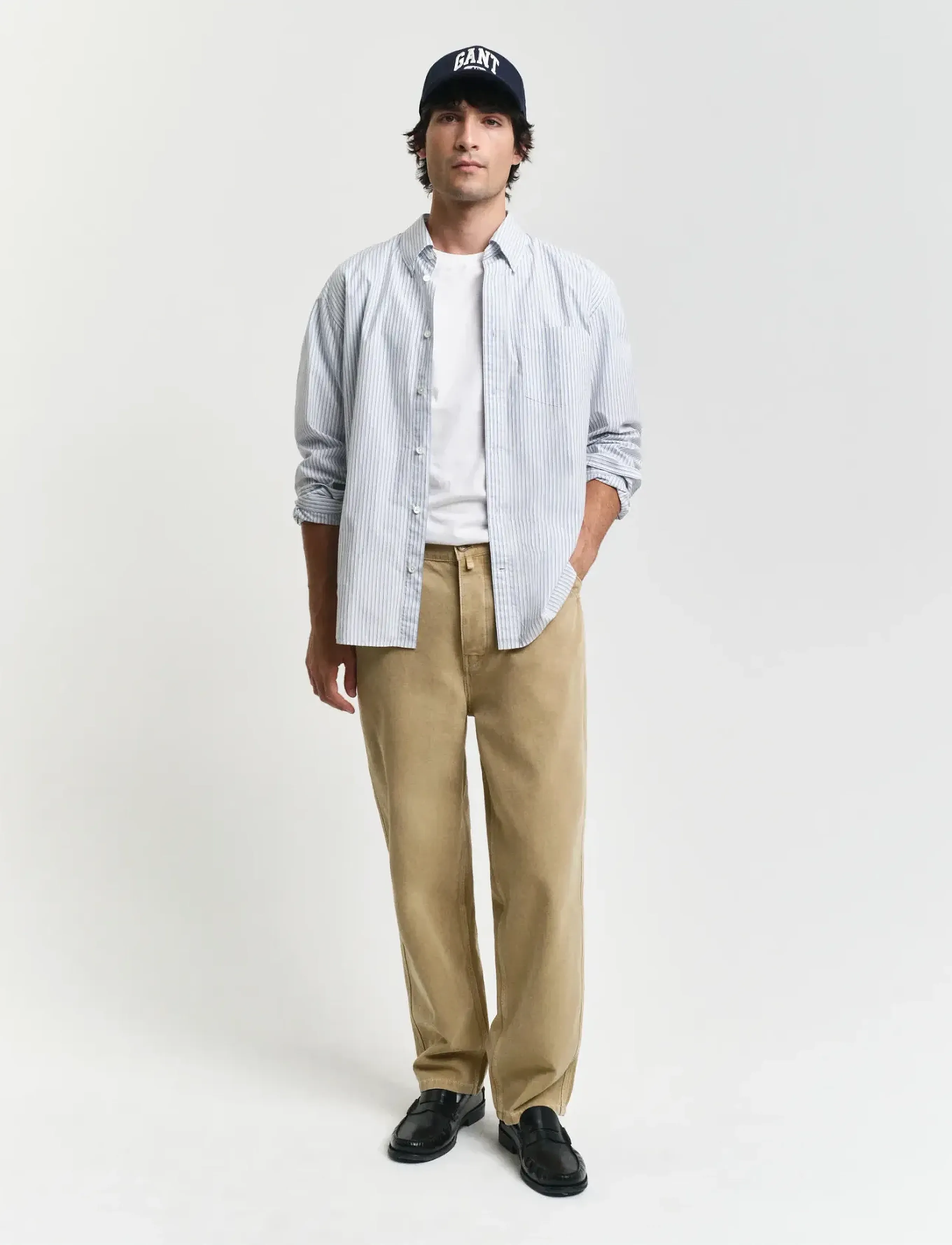 Gant - SLIM SHIELD SS T-SHIRT - kurzärmelig - white - 5