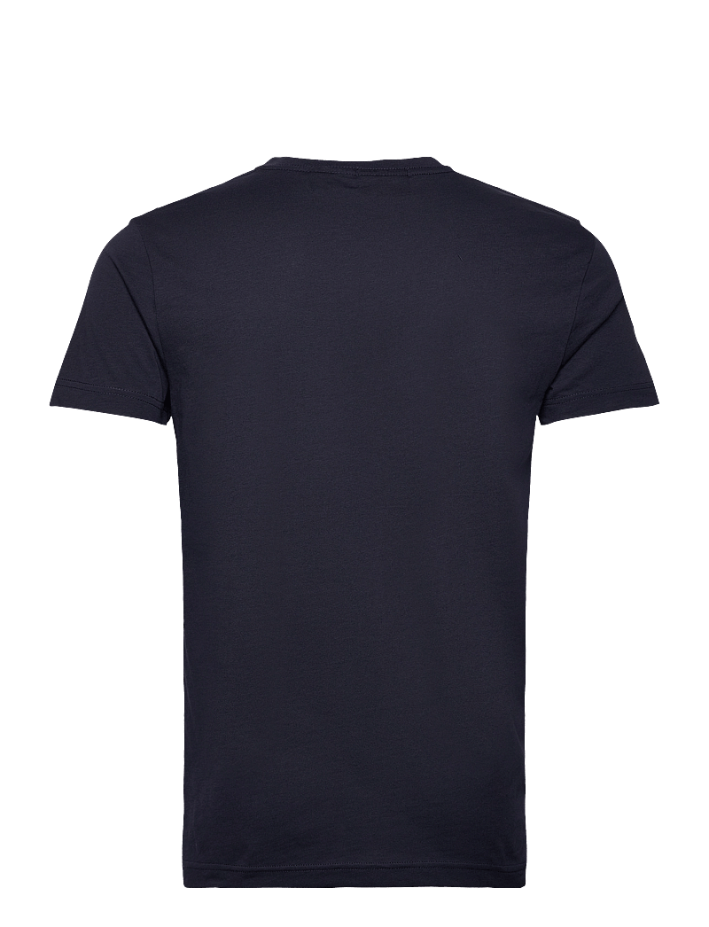 GANT - SLIM SHIELD V-NECK T-SHIRT - v-ringade t-shirts - evening blue - 2