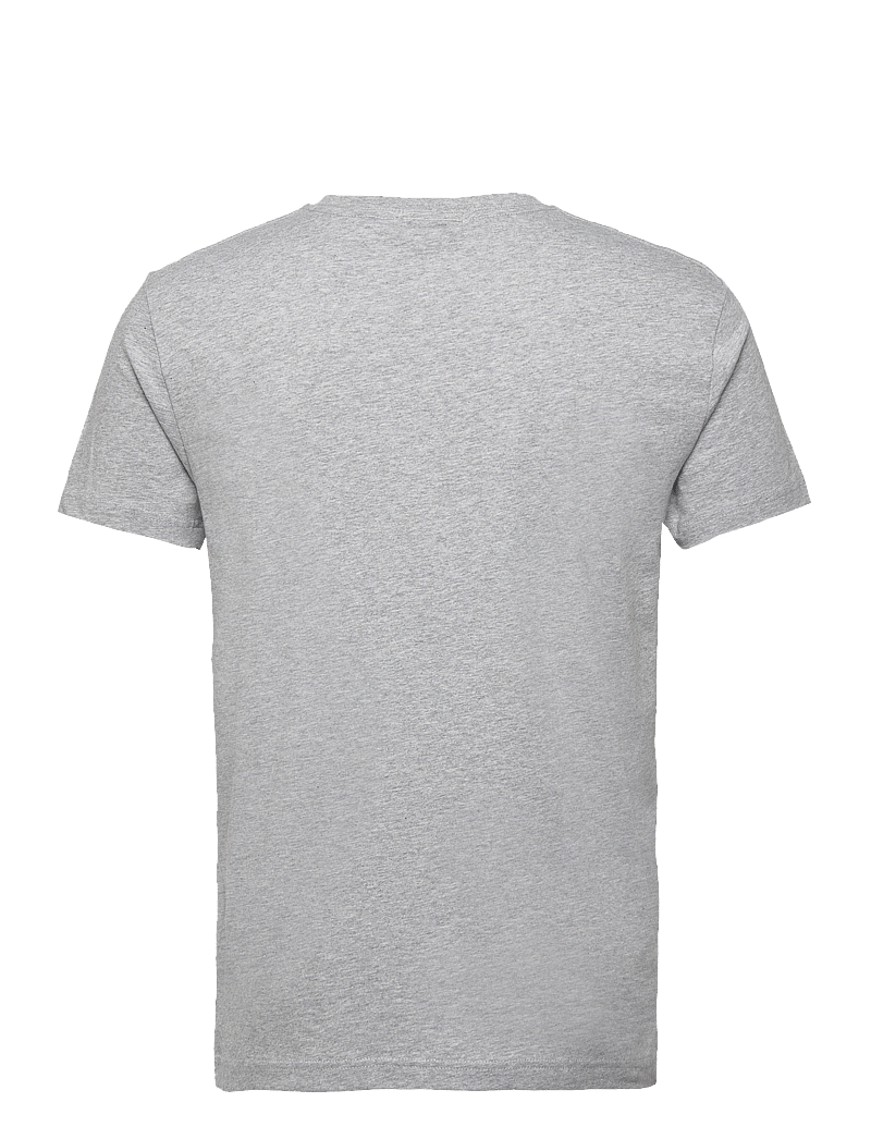 GANT - SLIM SHIELD V-NECK T-SHIRT - v-ringade t-shirts - grey melange - 2