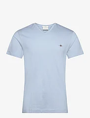 GANT - SLIM SHIELD V-NECK T-SHIRT - short-sleeved t-shirts - stormy sea - 0