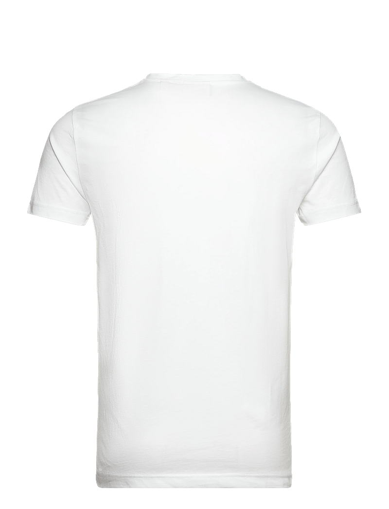 GANT - SLIM SHIELD V-NECK T-SHIRT - v-ringade t-shirts - white - 2