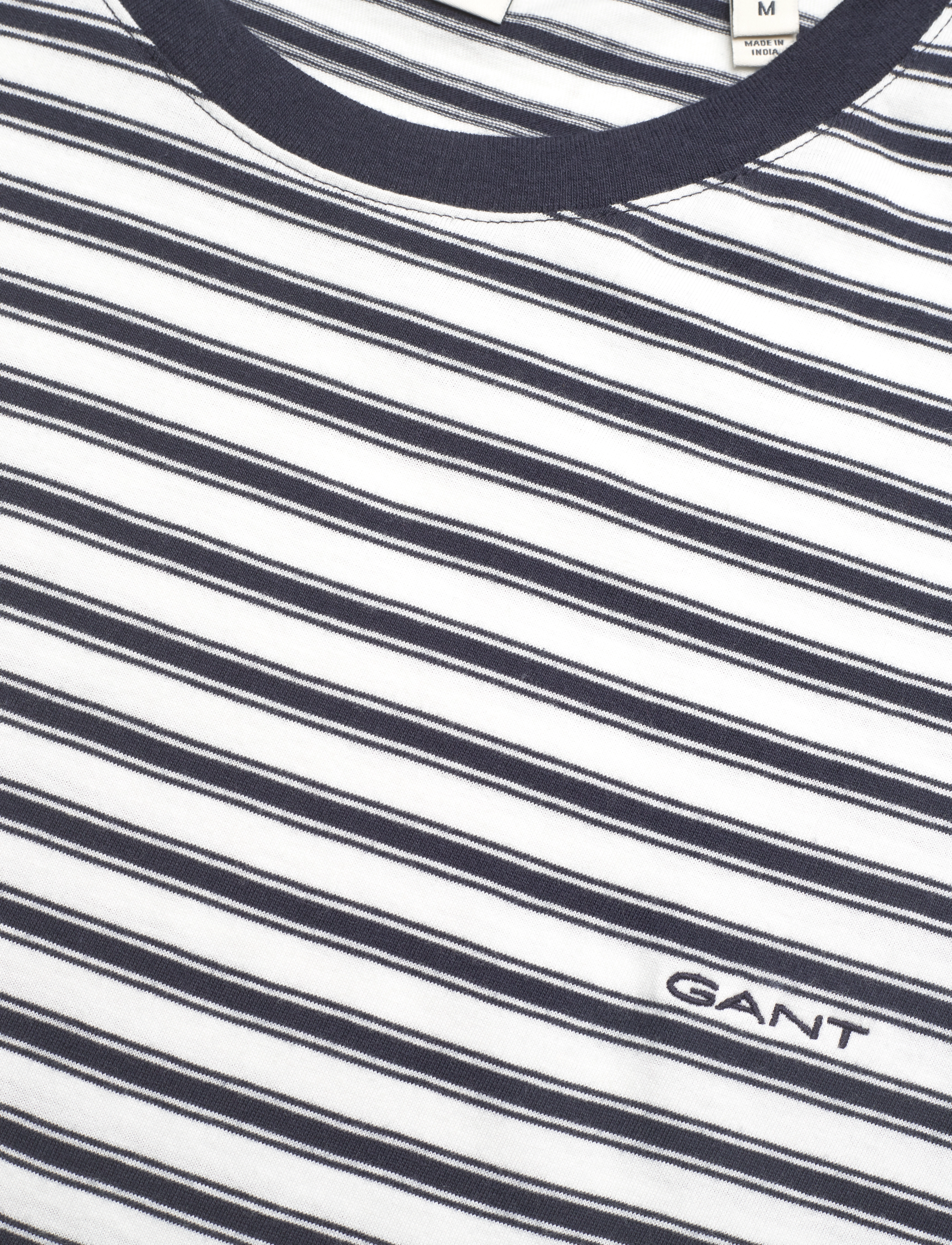 GANT - STRIPED SS T-SHIRT - evening blue - 2