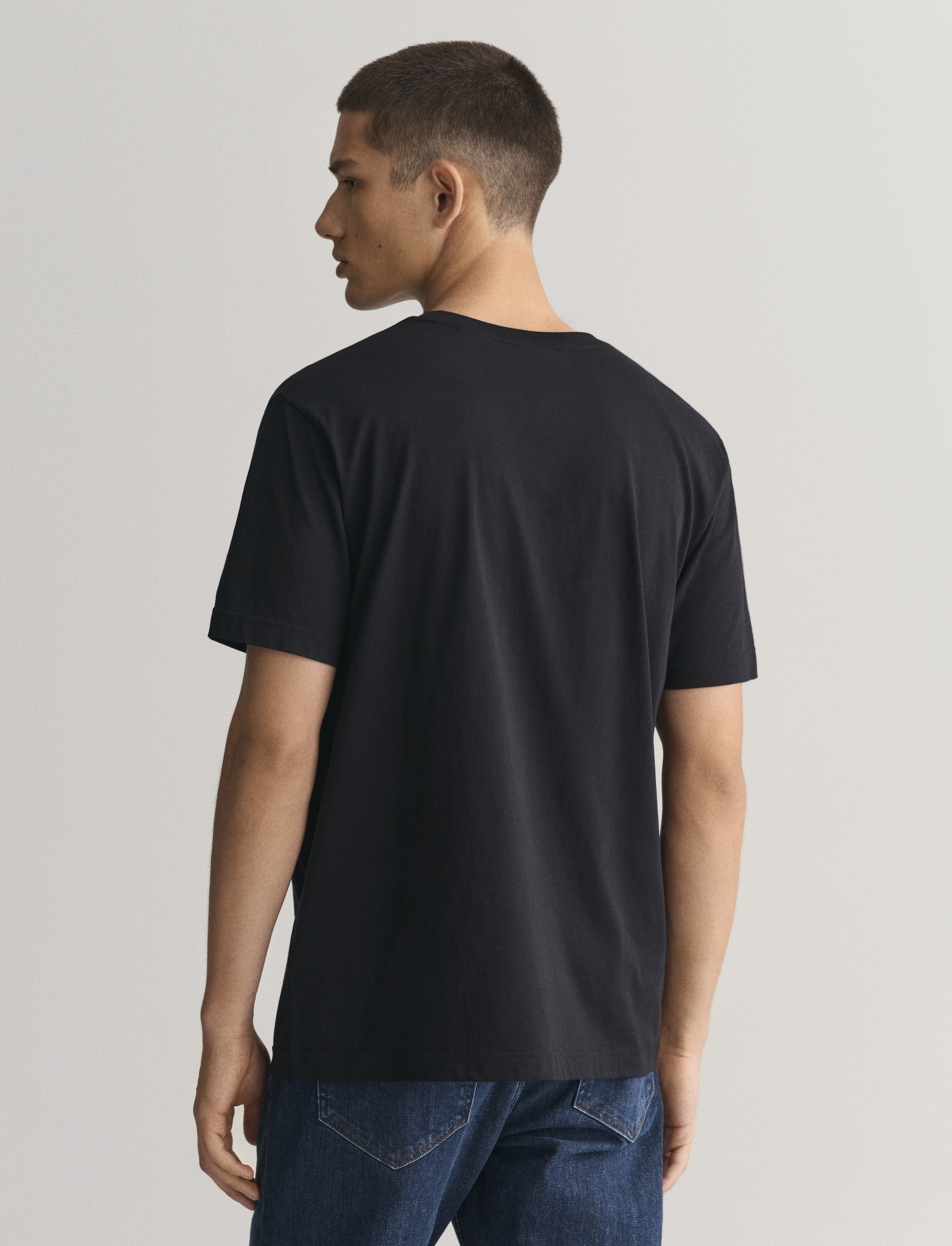 Gant - REG ARCHIVE SHIELD SS T-SHIRT - kurzärmelig - black - 3