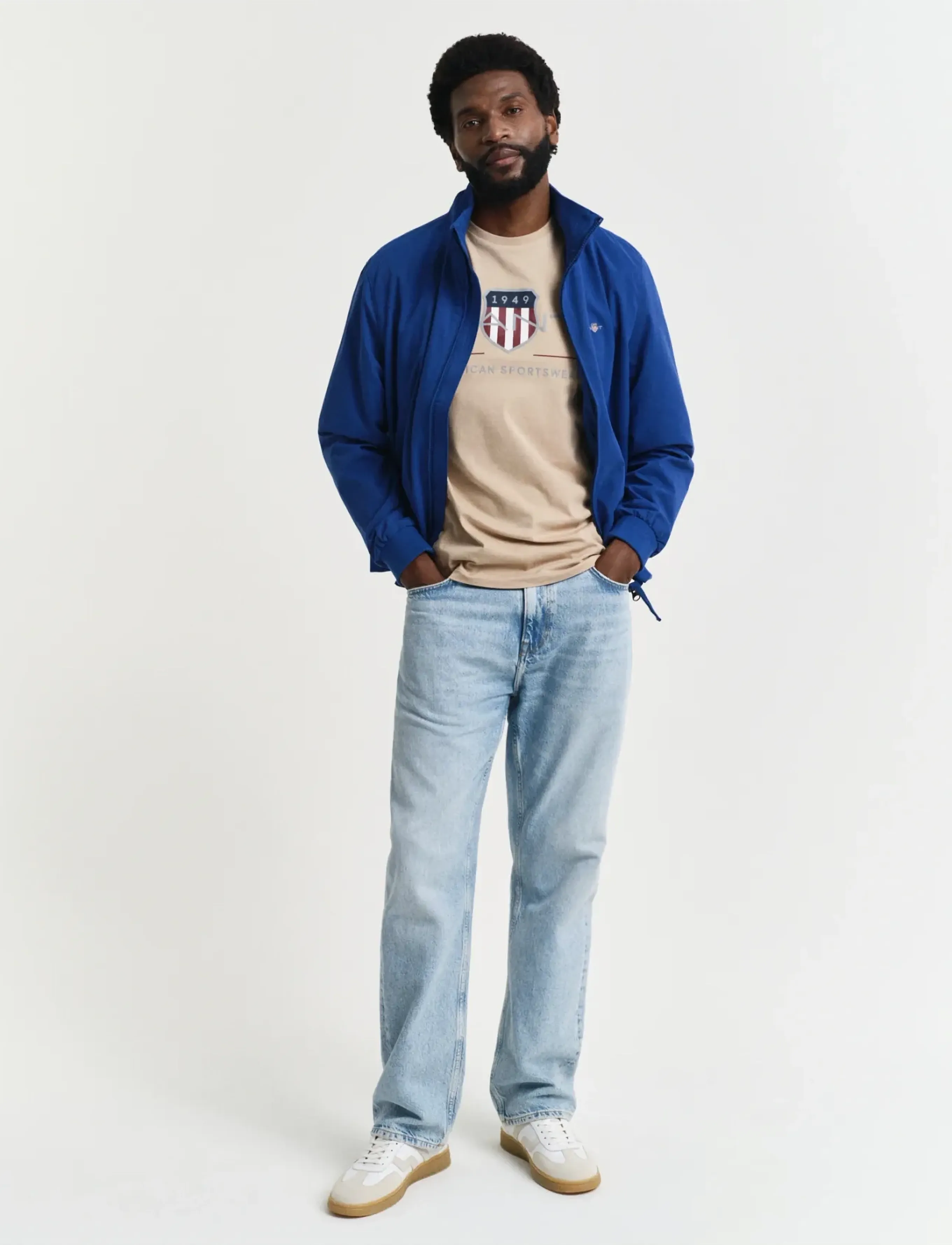 Gant - REG ARCHIVE SHIELD SS T-SHIRT - kortærmede t-shirts - dry sand - 5