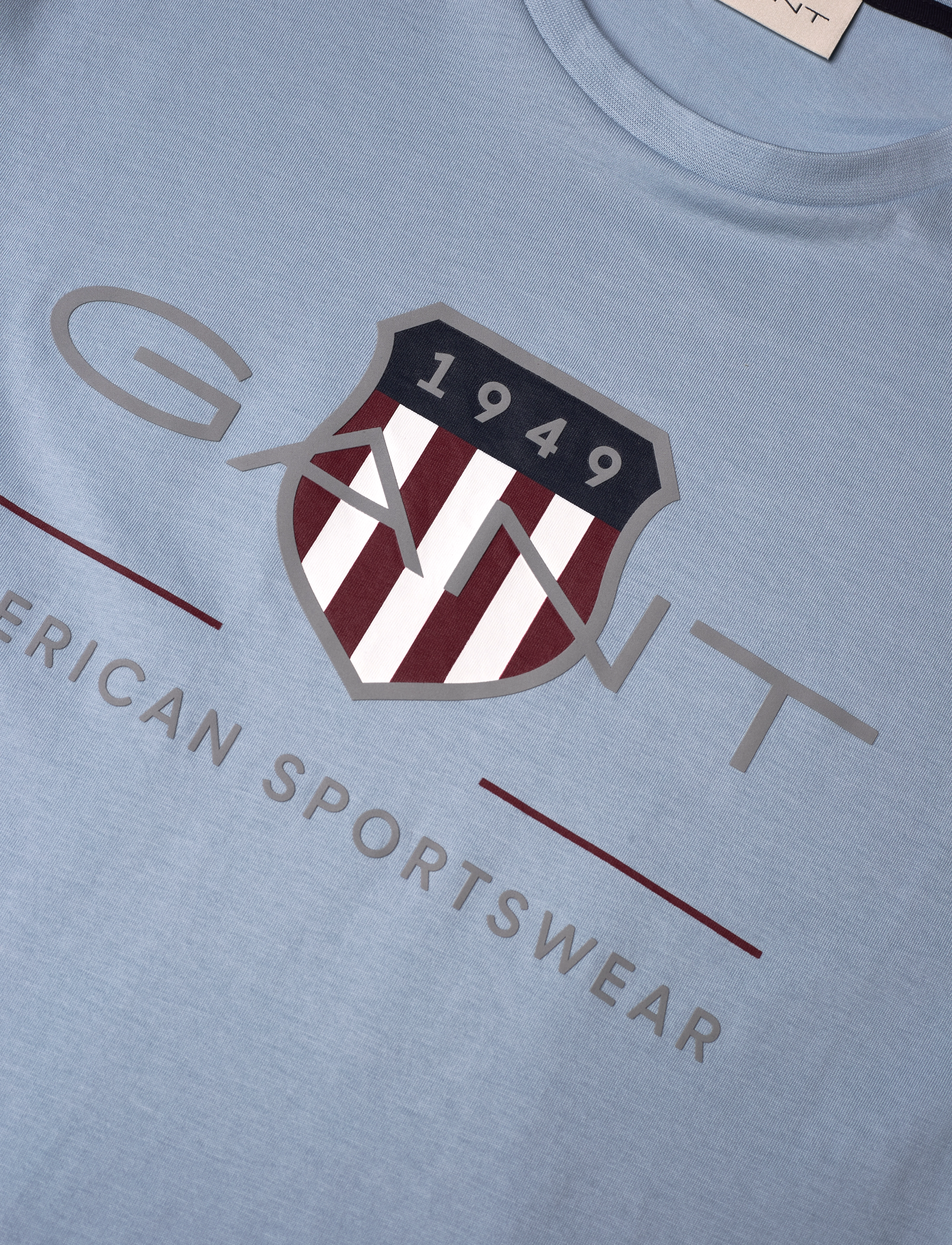 Gant - REG ARCHIVE SHIELD SS T-SHIRT - kortærmede t-shirts - fresh blue - 2