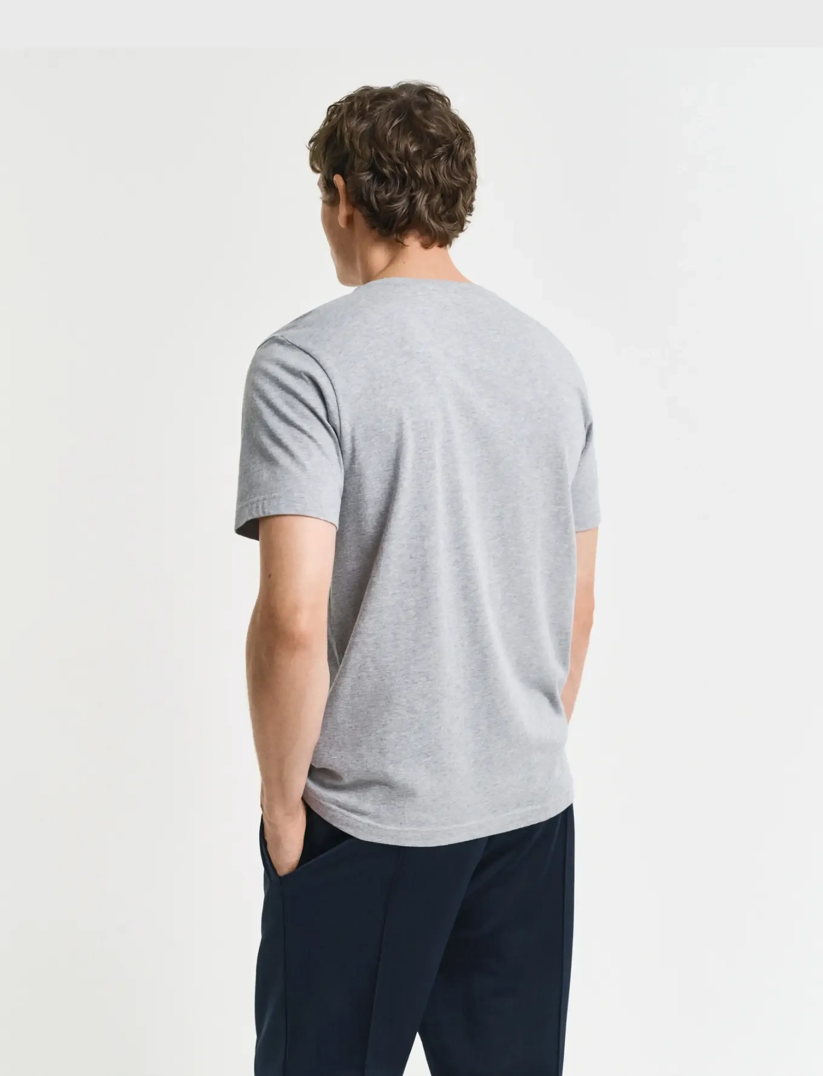 Gant - REG ARCHIVE SHIELD SS T-SHIRT - kurzärmelig - grey melange - 3