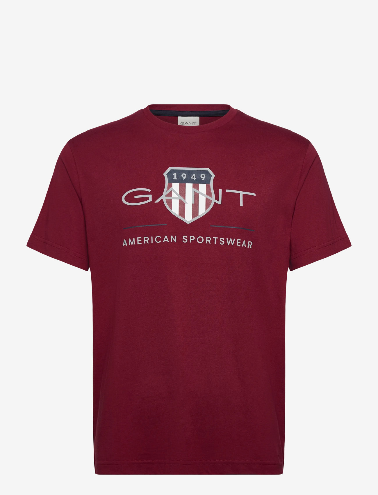 GANT - REG ARCHIVE SHIELD SS T-SHIRT - kortærmede t-shirts - plumped red - 0