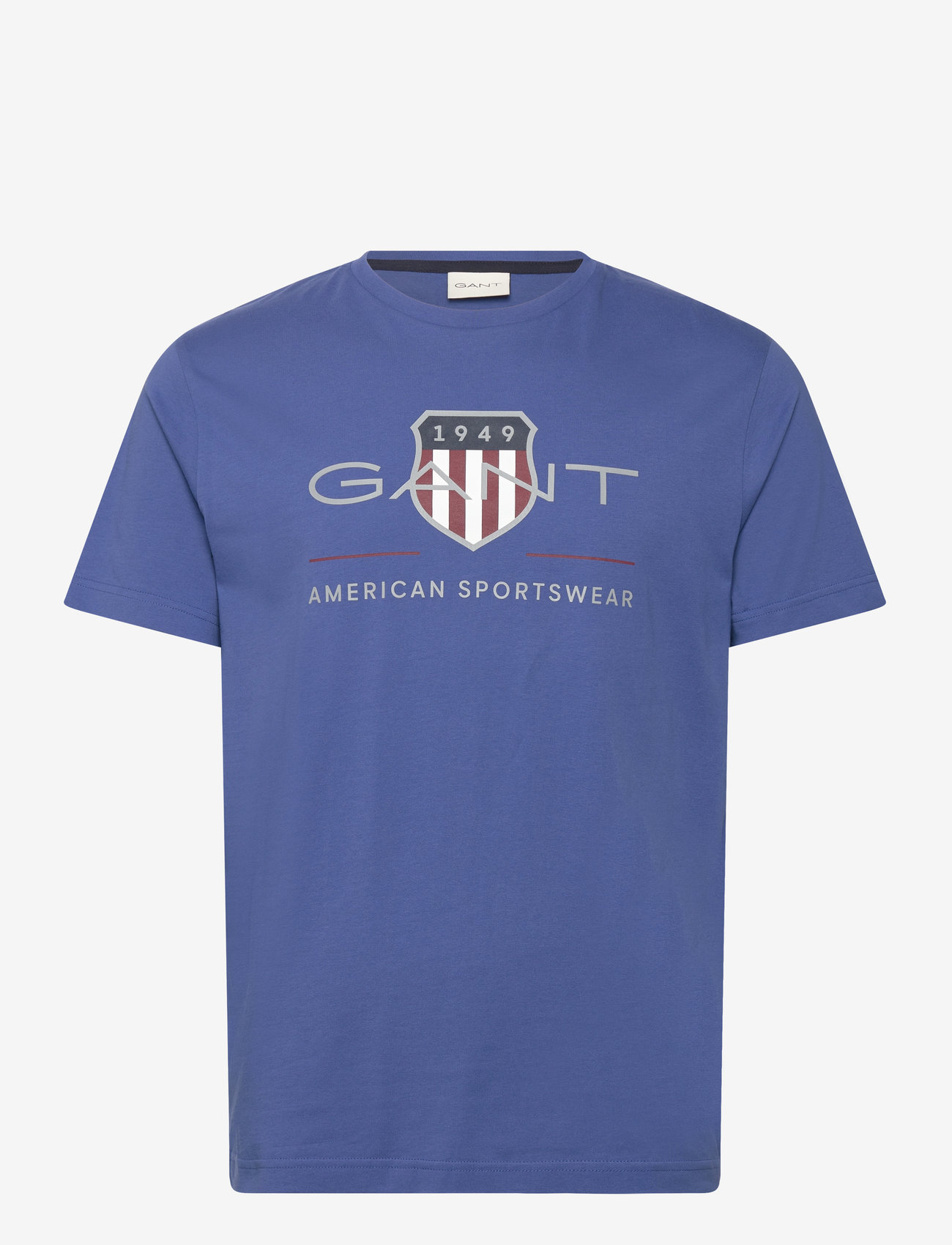 GANT - REG ARCHIVE SHIELD SS T-SHIRT - kortærmede t-shirts - rich blue - 0