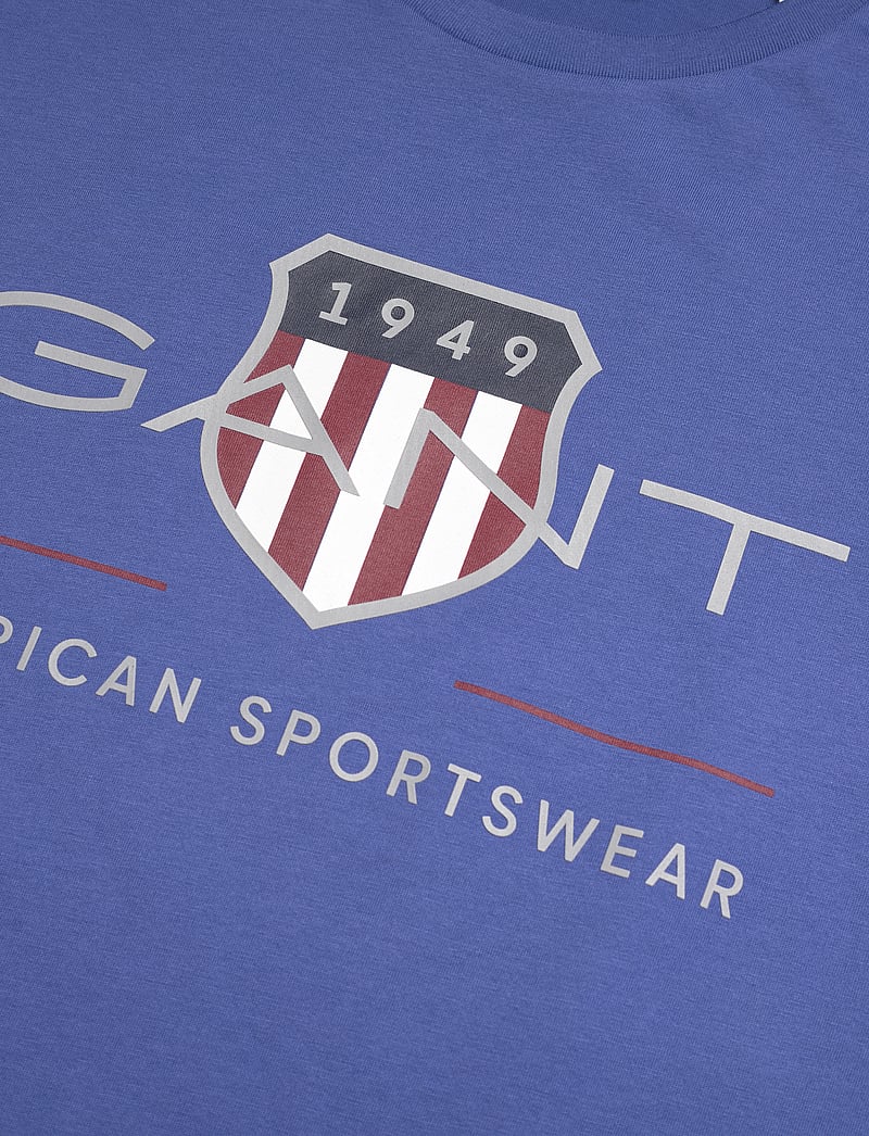 GANT - REG ARCHIVE SHIELD SS T-SHIRT - kortærmede t-shirts - rich blue - 2