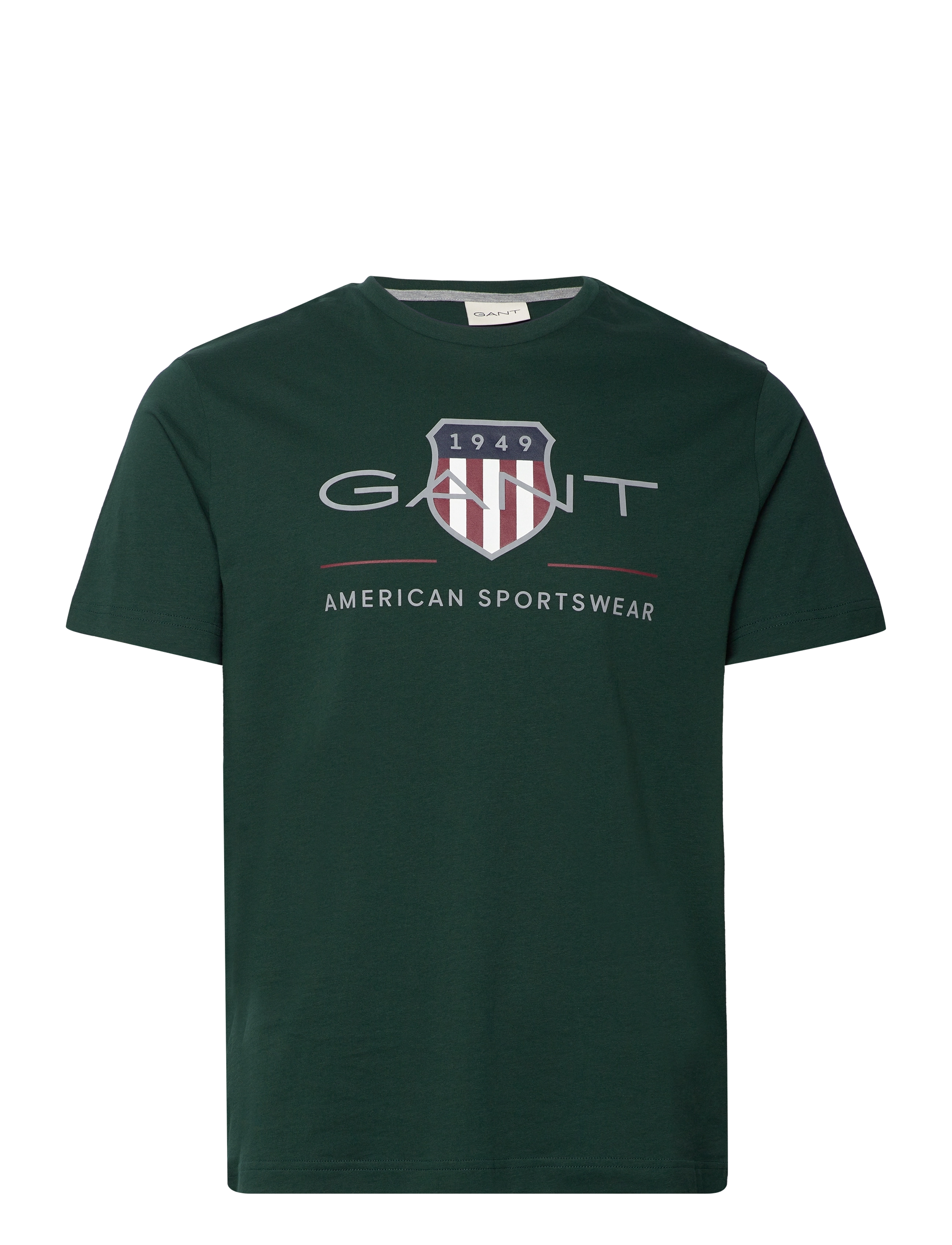 Gant REG ARCHIVE SHIELD SS T-SHIRT - Gant - TARTAN GREEN / khaki/green