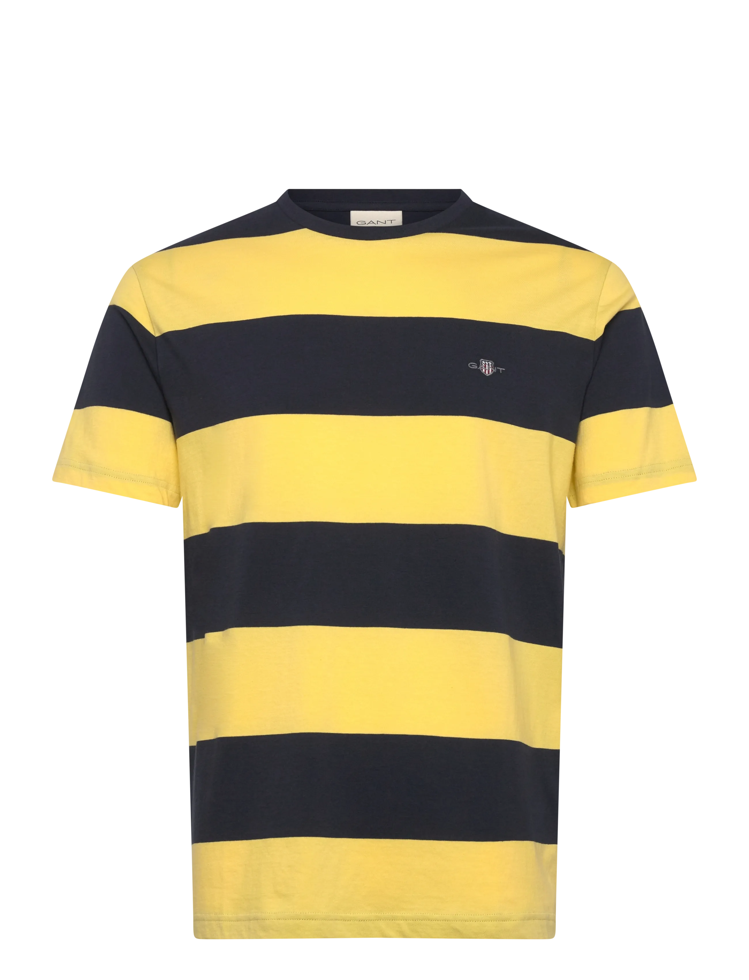 GANT BAR STRIPE SS T-SHIRT - Riided - BANANA YELLOW / yellow