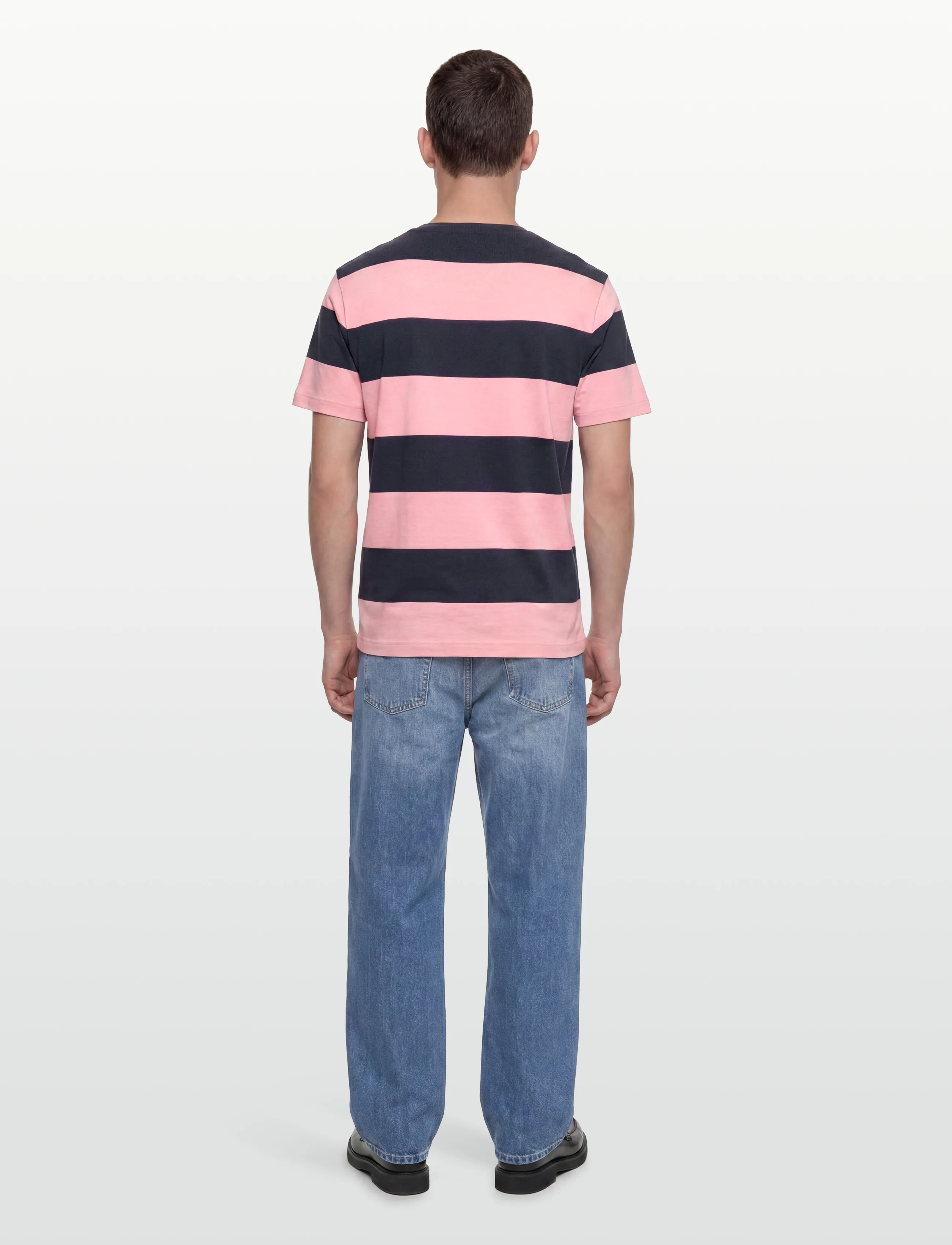 Gant - BAR STRIPE SS T-SHIRT - kortærmede t-shirts - bubbelgum pink - 4