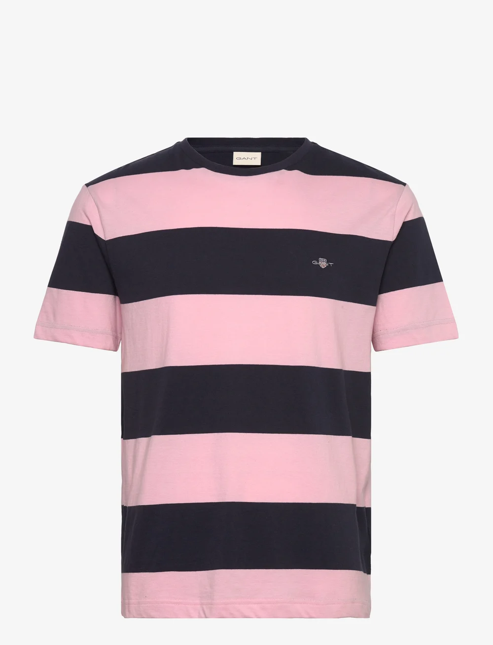 GANT - BAR STRIPE SS T-SHIRT - lühikeste varrukatega t-särgid - california pink - 0