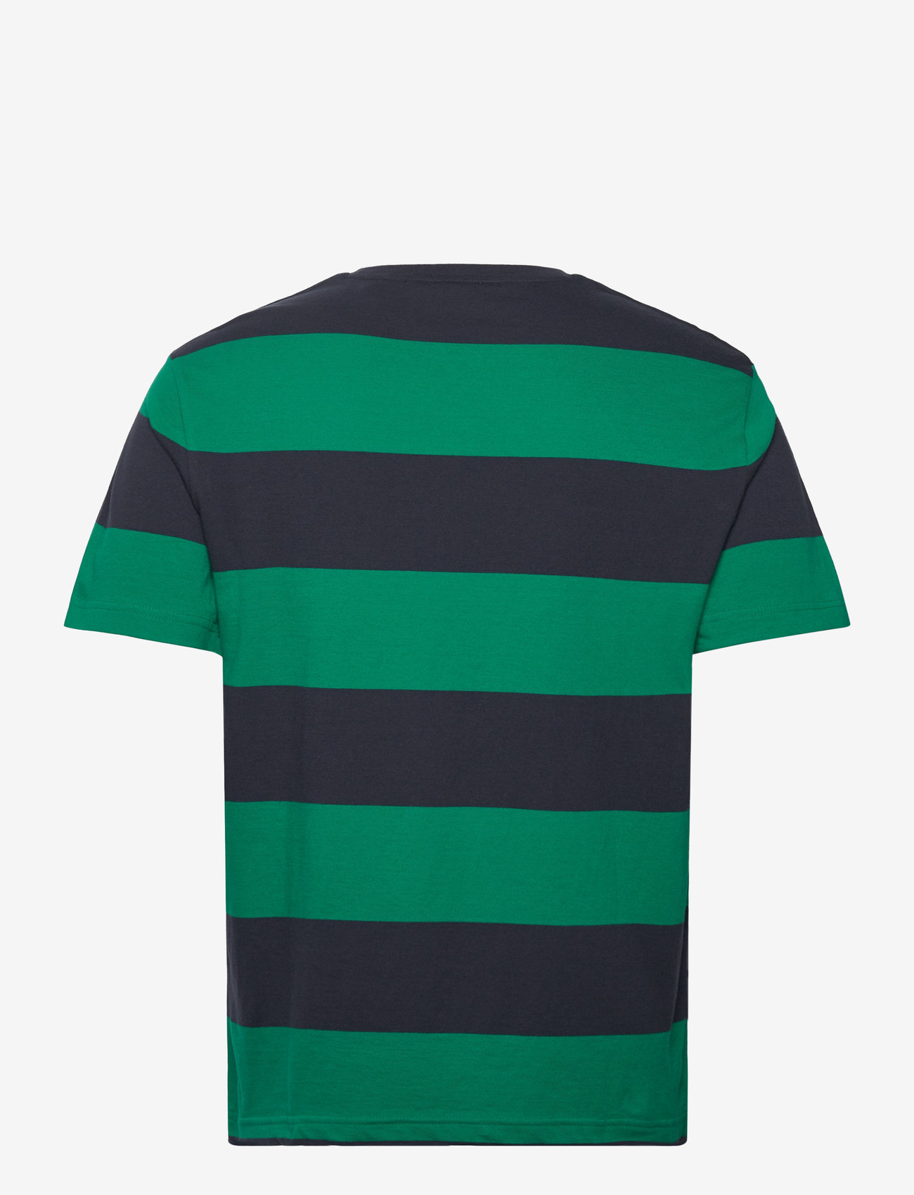 GANT - BAR STRIPE SS T-SHIRT - short-sleeved t-shirts - deep green - 1