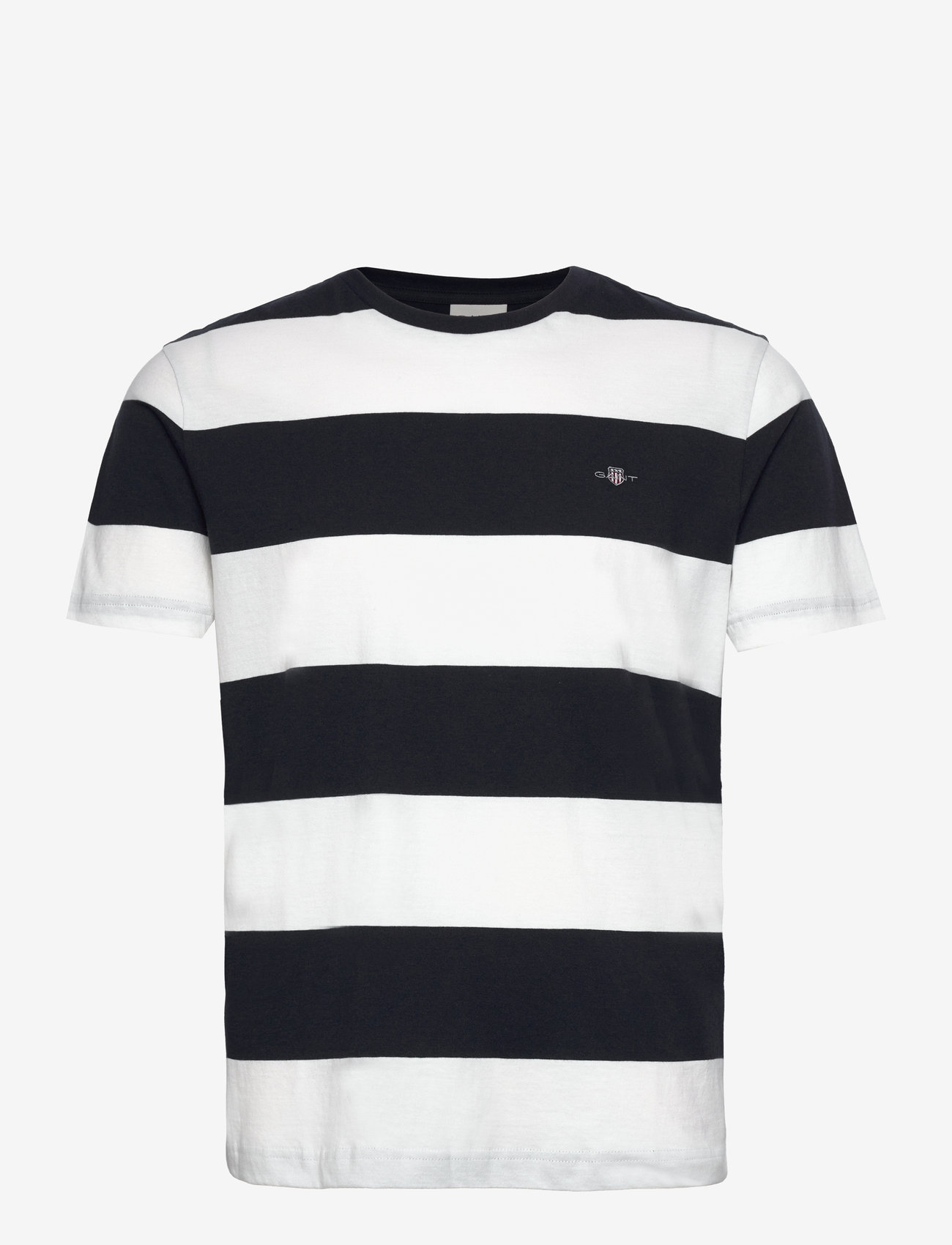GANT - BAR STRIPE SS T-SHIRT - kurzärmelig - eggshell - 1
