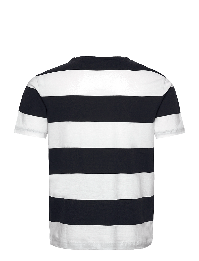 GANT - BAR STRIPE SS T-SHIRT - kurzärmelig - eggshell - 2