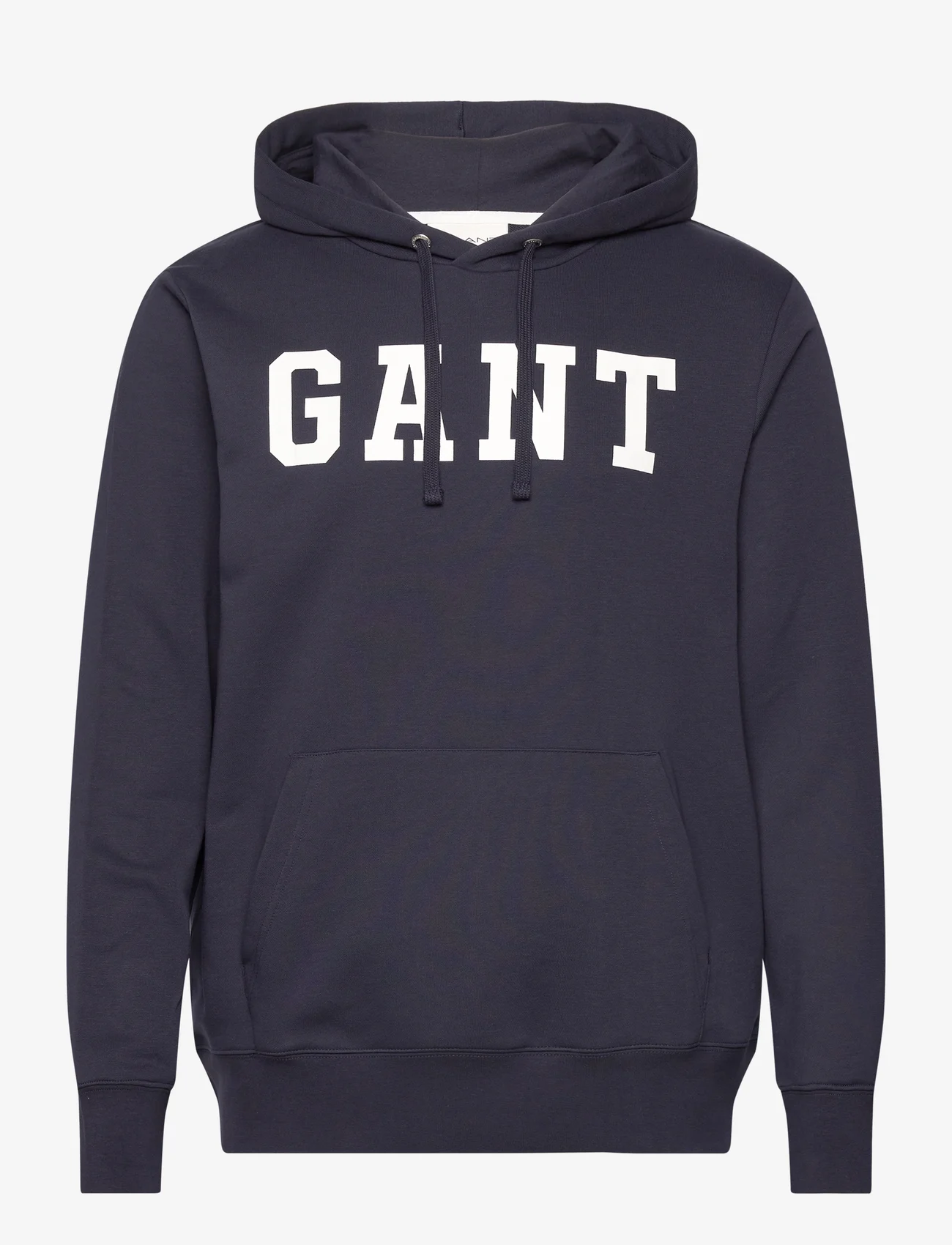 GANT - GANT LOGO SWEAT HOODIE - džemperi ar kapuci - evening blue - 0