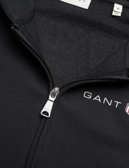 GANT - PRINTED GRAPHIC FULL ZIP HOODIE - hoodies - black - 2