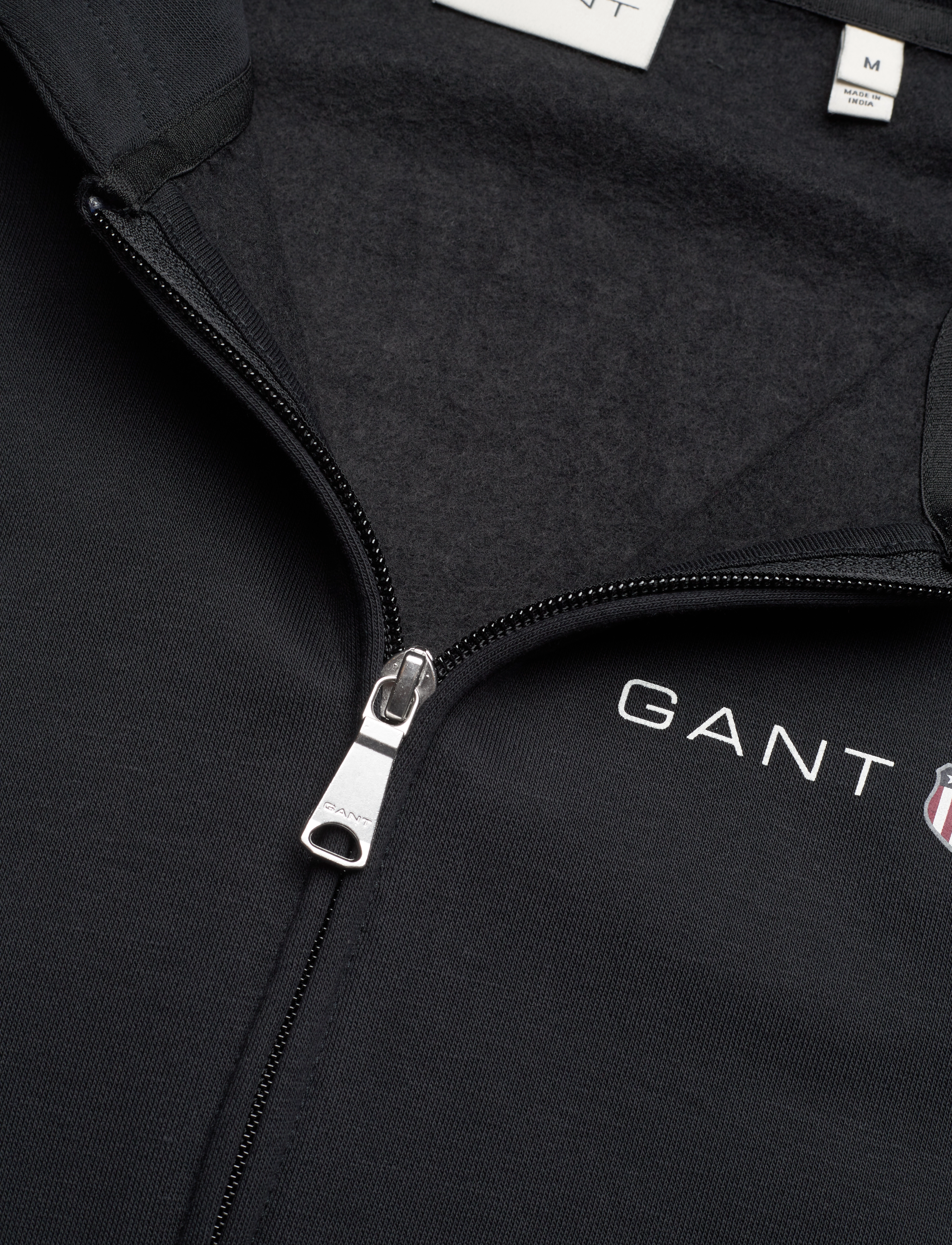 GANT - PRINTED GRAPHIC FULL ZIP HOODIE - black - 2