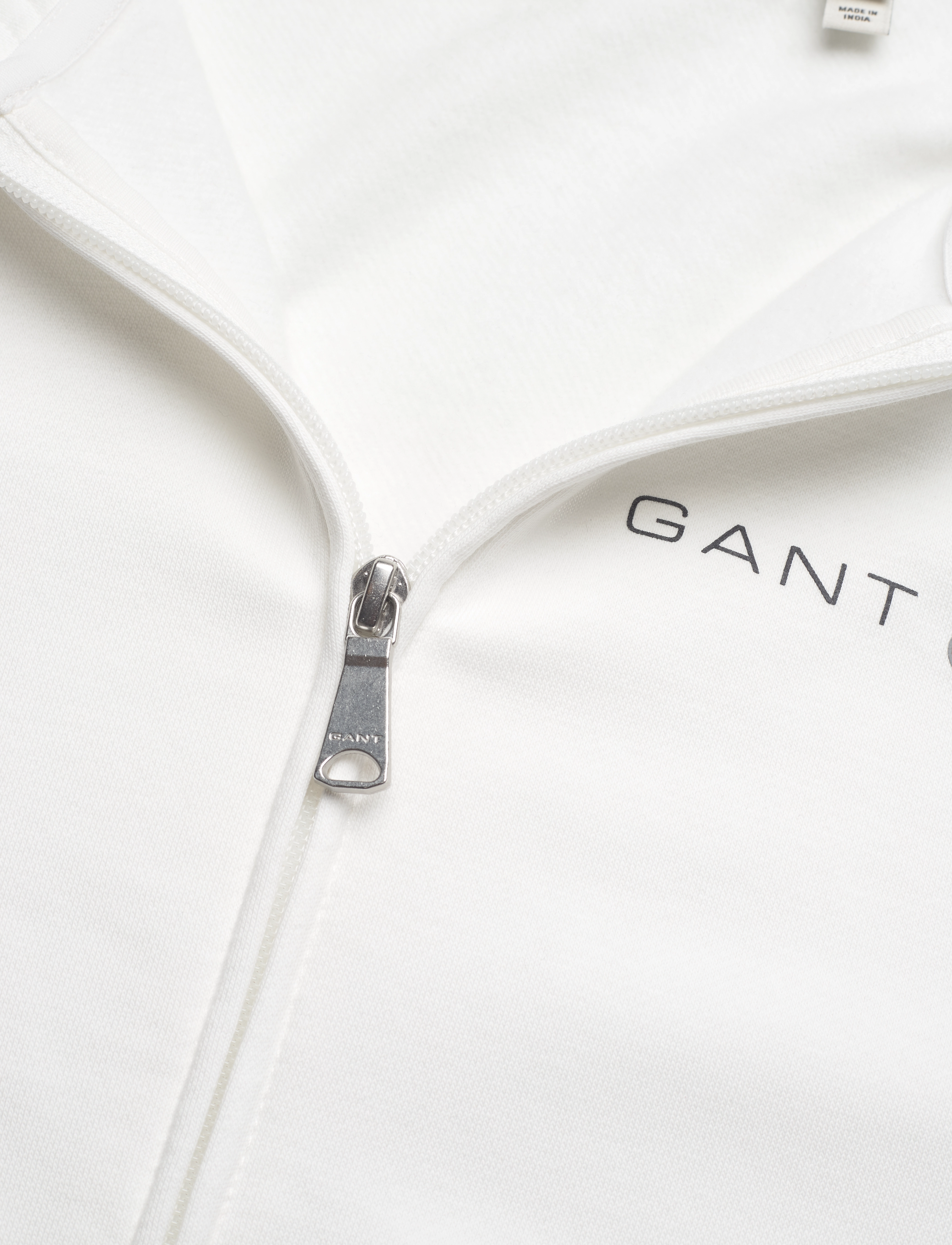 GANT - PRINTED GRAPHIC FULL ZIP HOODIE - eggshell - 2