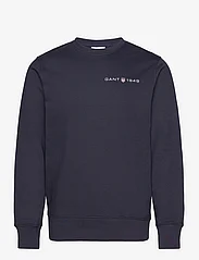 GANT - PRINTED GRAPHIC C-NECK SWEAT - truien - evening blue - 0