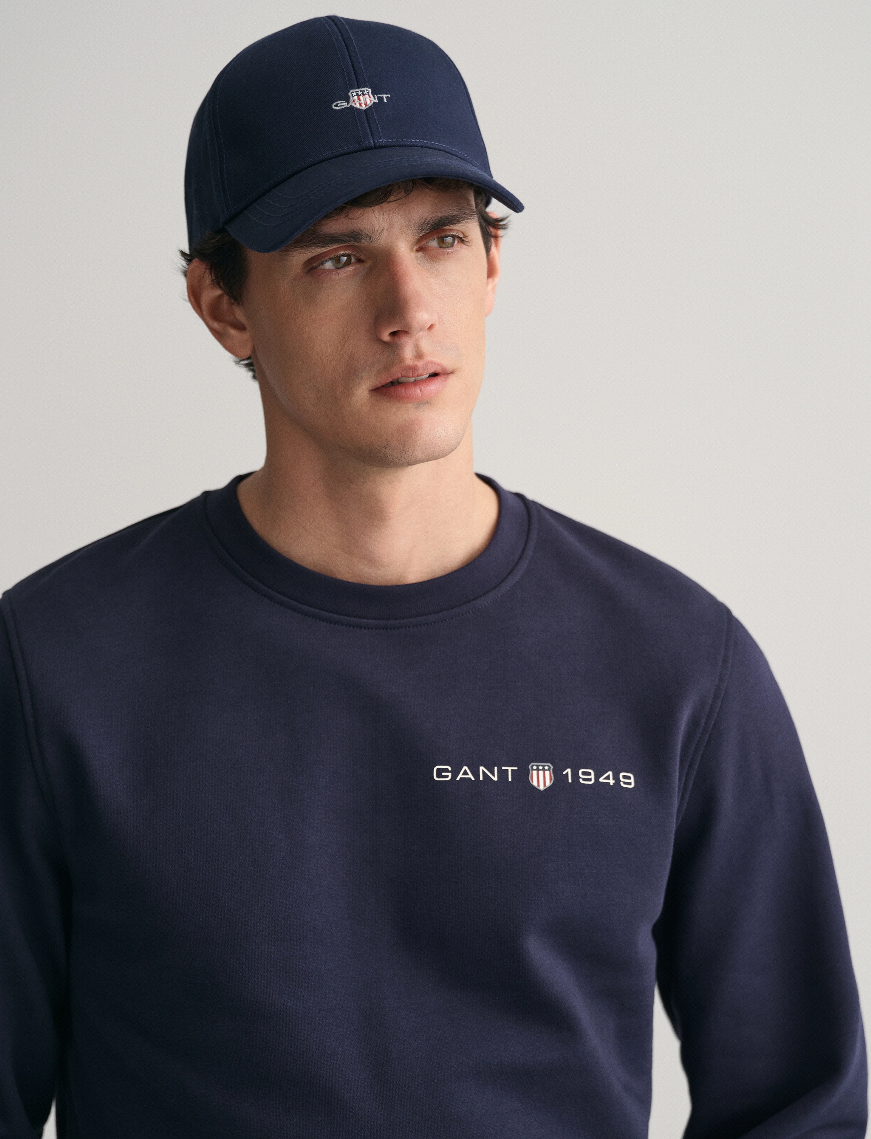 GANT - PRINTED GRAPHIC C-NECK SWEAT - evening blue - 4