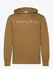 GANT - PRINTED GRAPHIC HOODIE - hoodies - mustard beige - 0