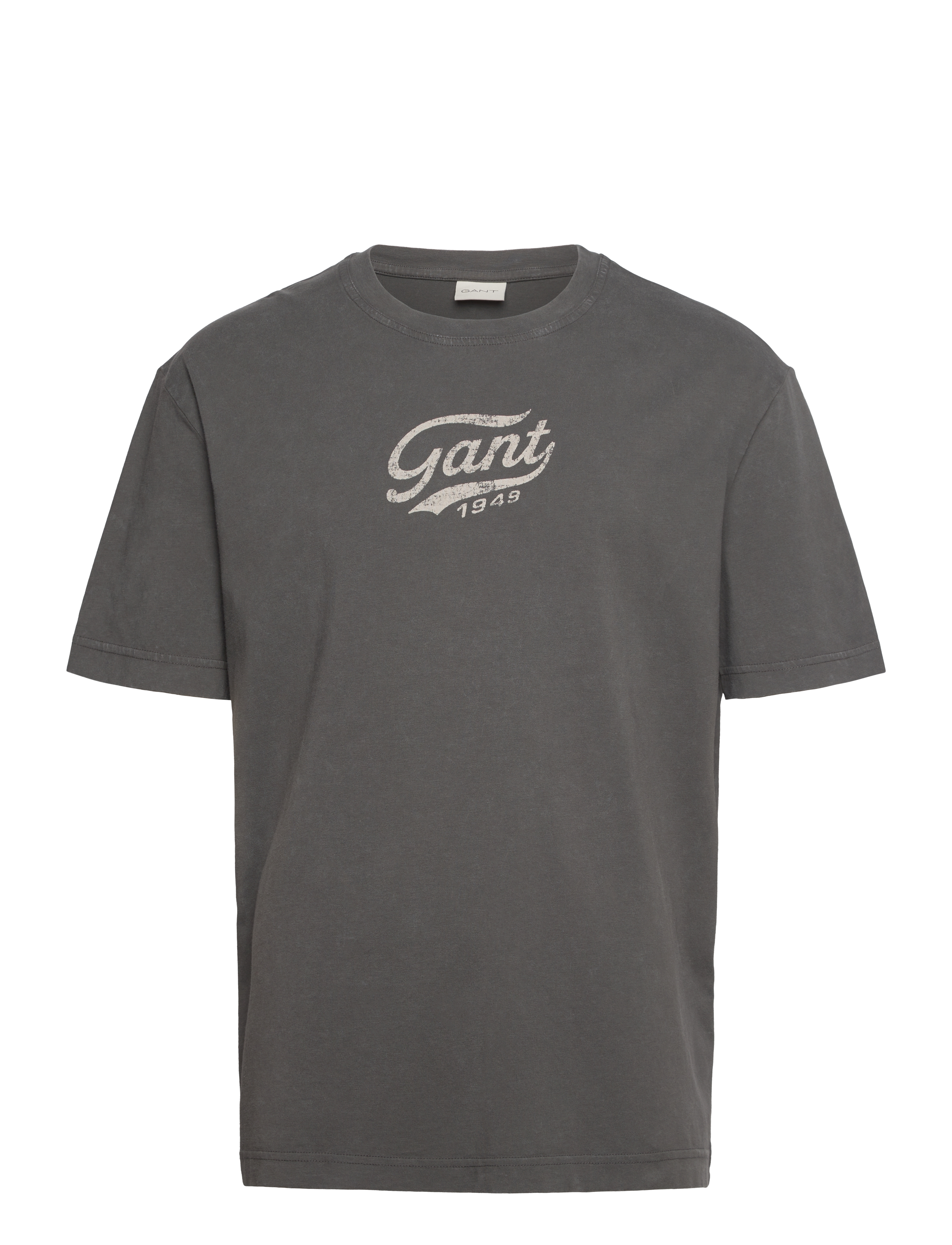 GANT - STONE WASHED TSHIRT - dark graphite - 1