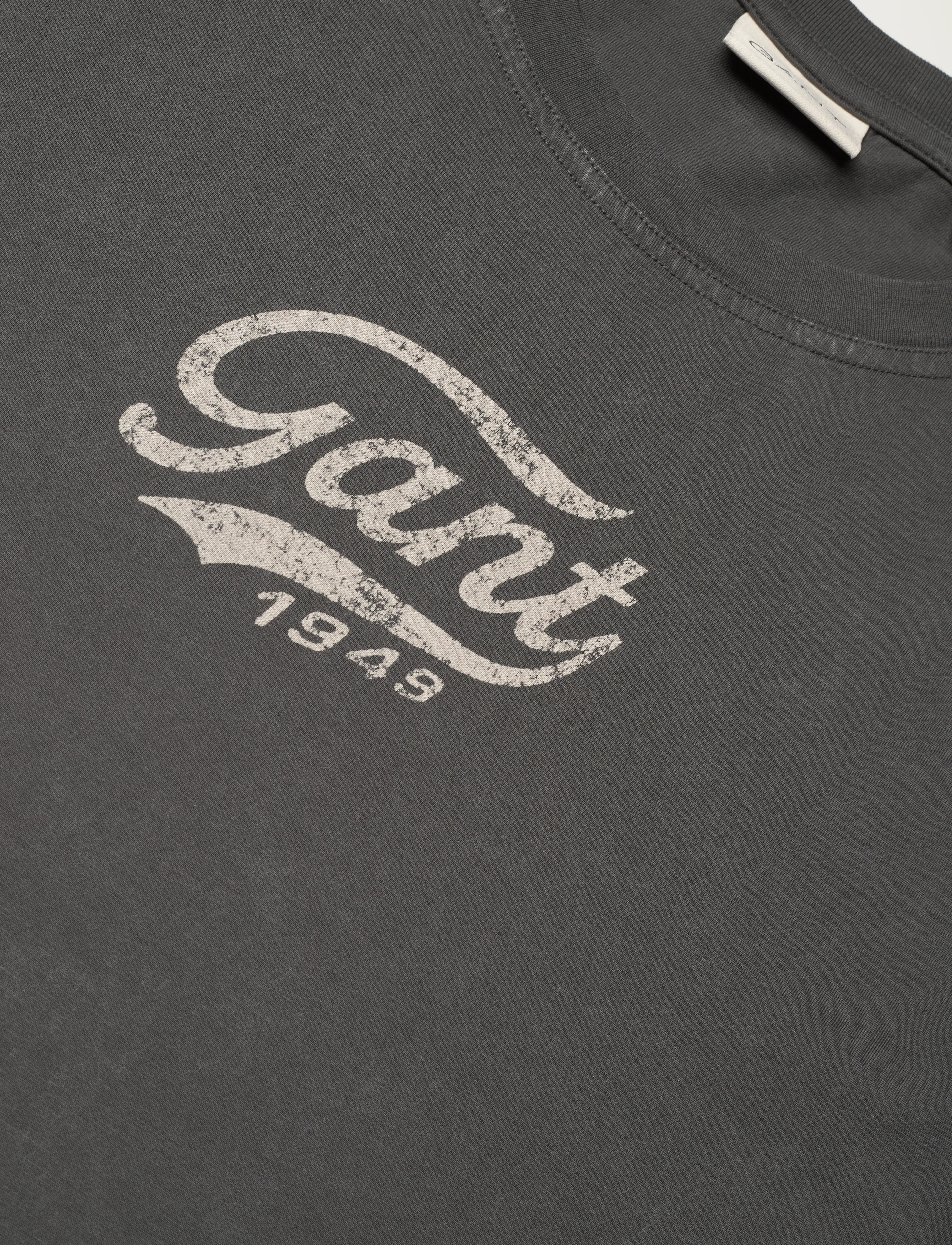 GANT - STONE WASHED TSHIRT - dark graphite - 5