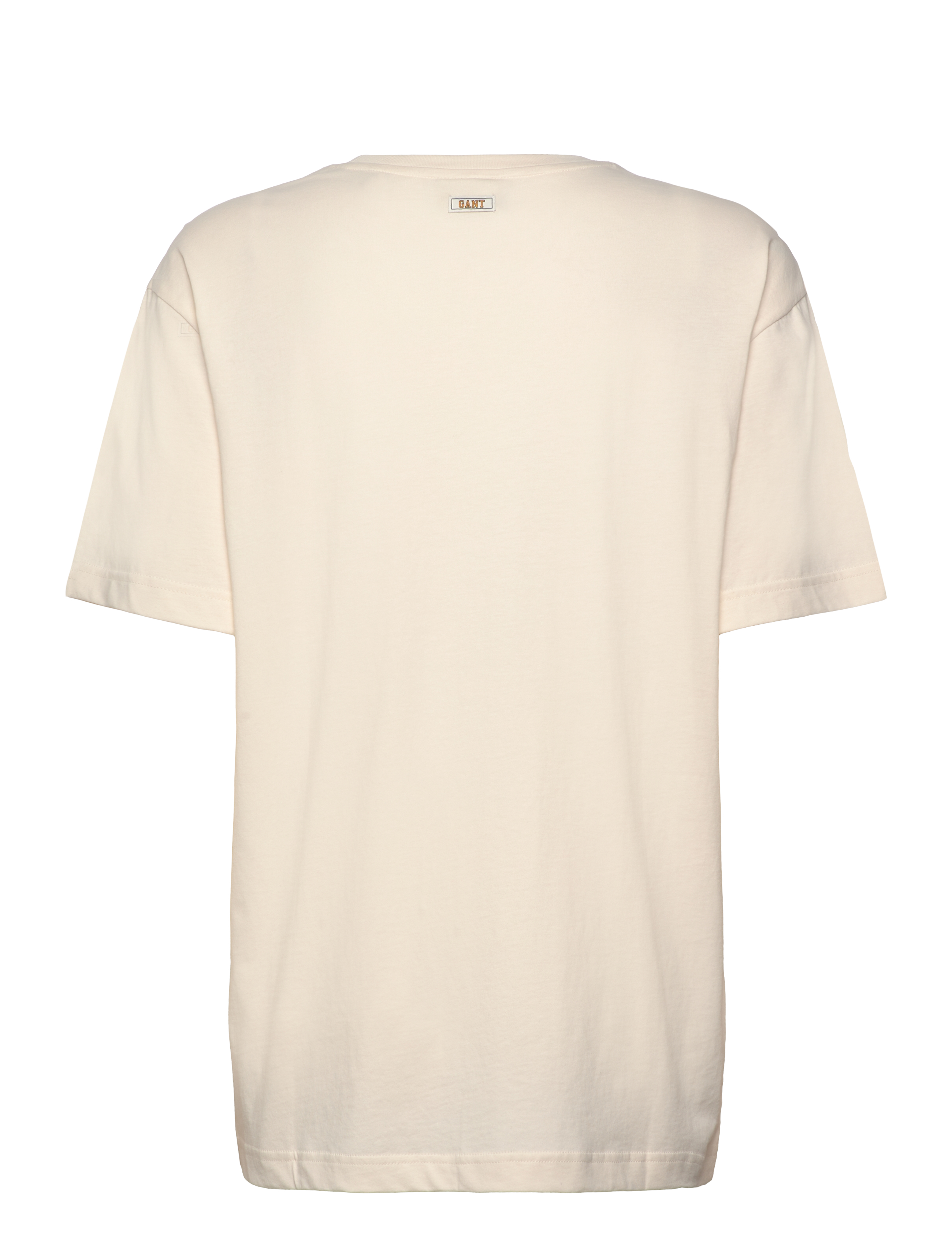 GANT - CREST GRAPHIC TSHIRT - cream - 1