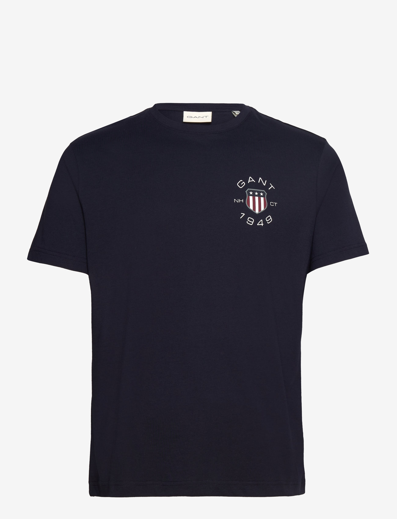 GANT - PRINT SS TSHIRT - evening blue - 0