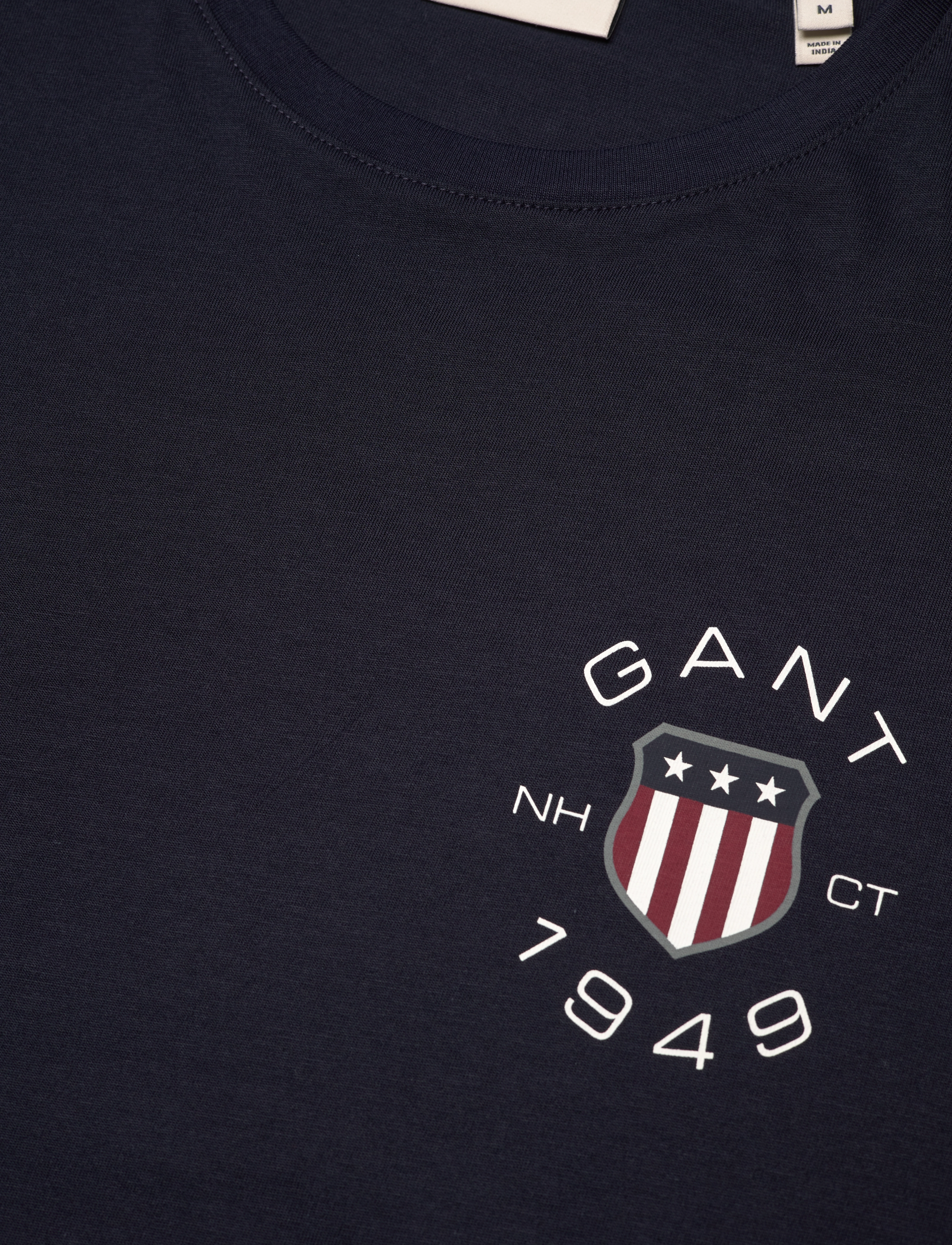 GANT - PRINT SS TSHIRT - evening blue - 2