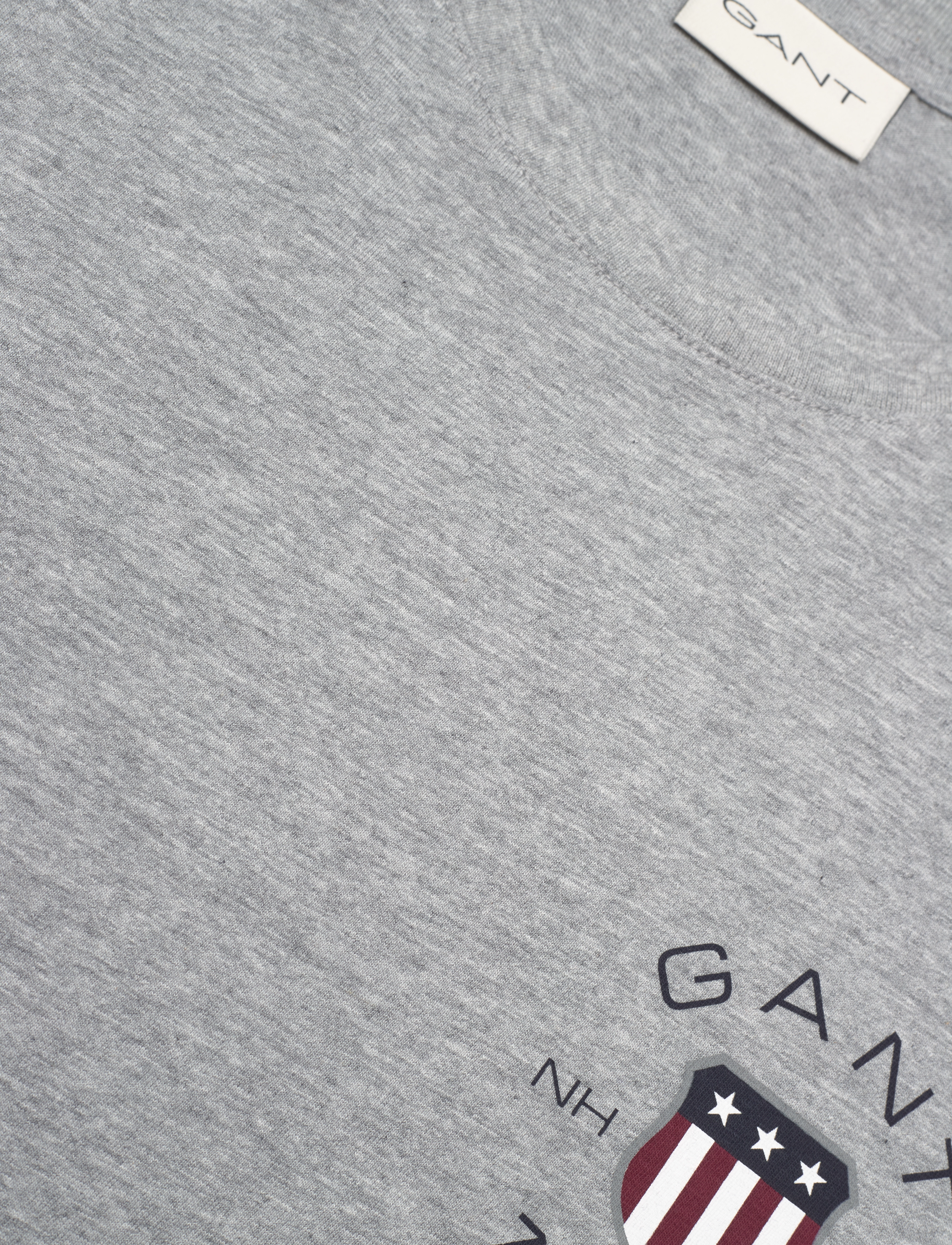 GANT - PRINT SS TSHIRT - grey melange - 2
