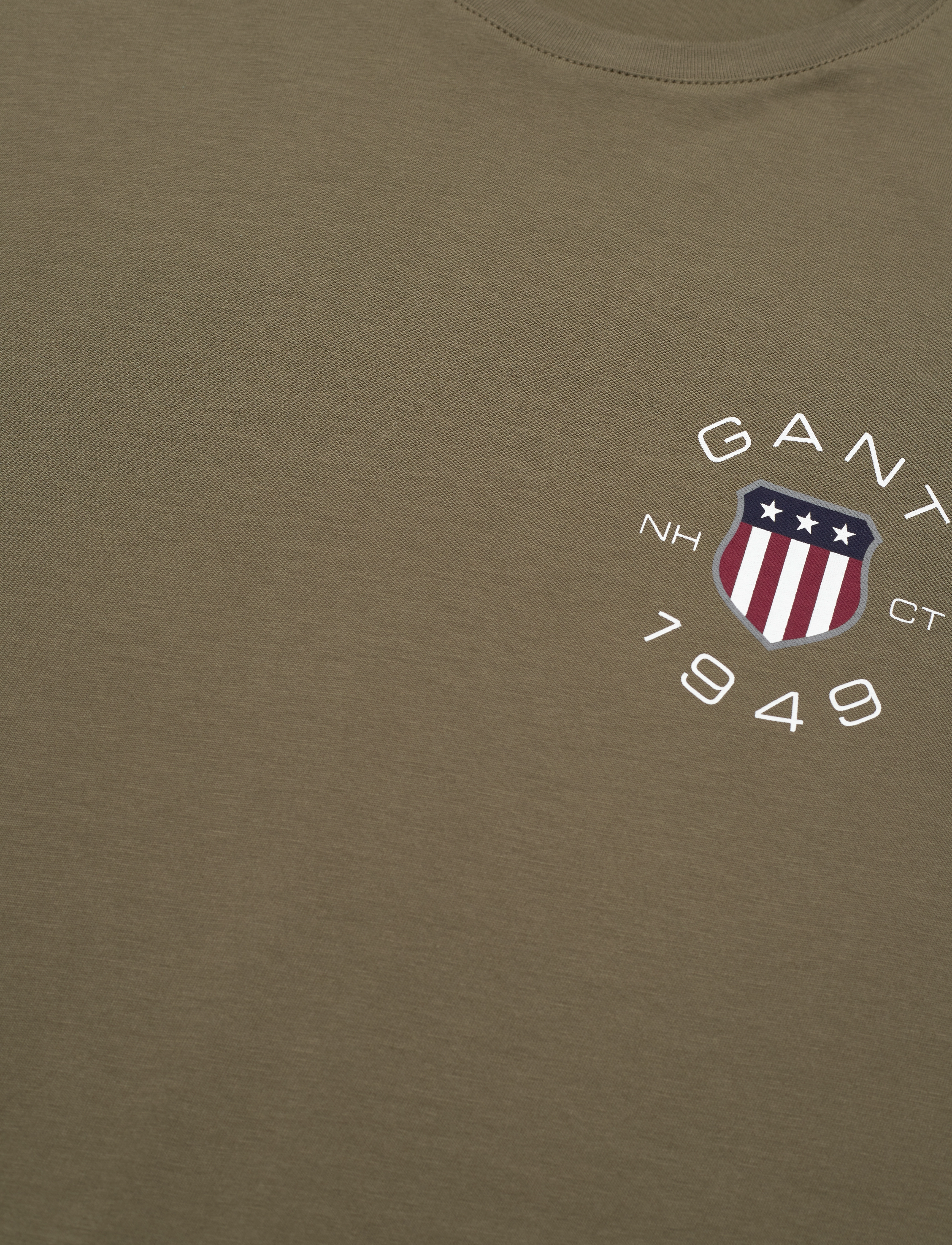 GANT - PRINT SS TSHIRT - juniper green - 2