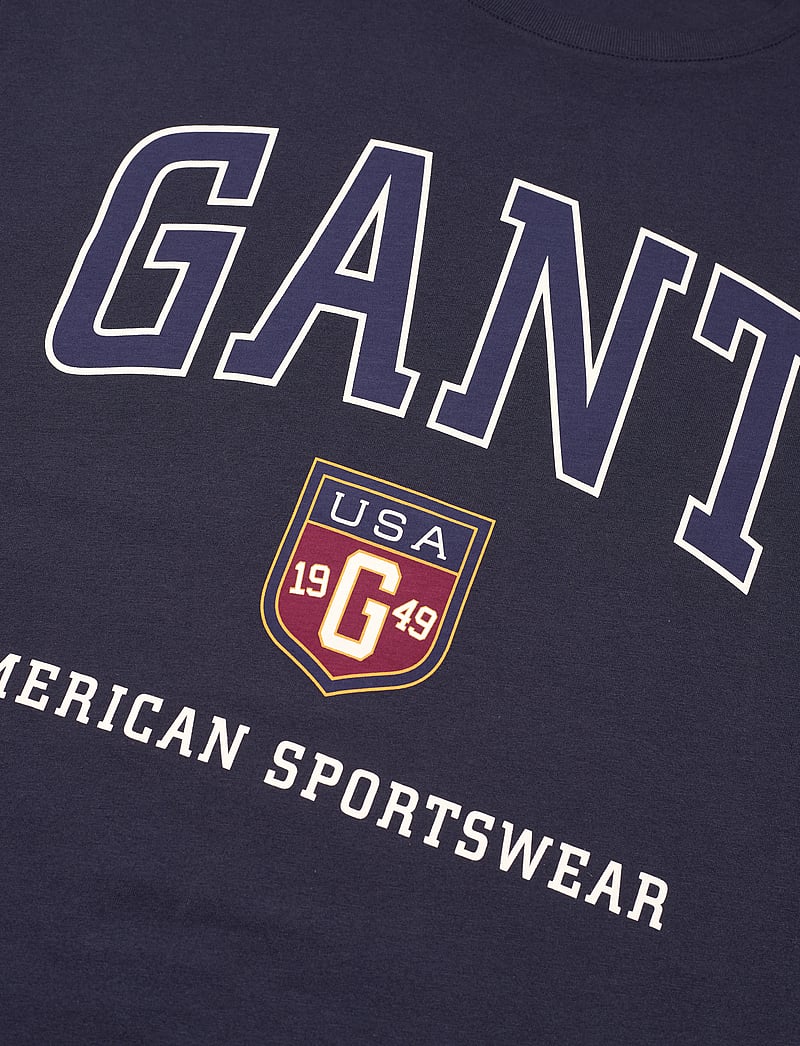 GANT - GRAPHIC T-SHIRT - kortærmede t-shirts - evening blue - 2