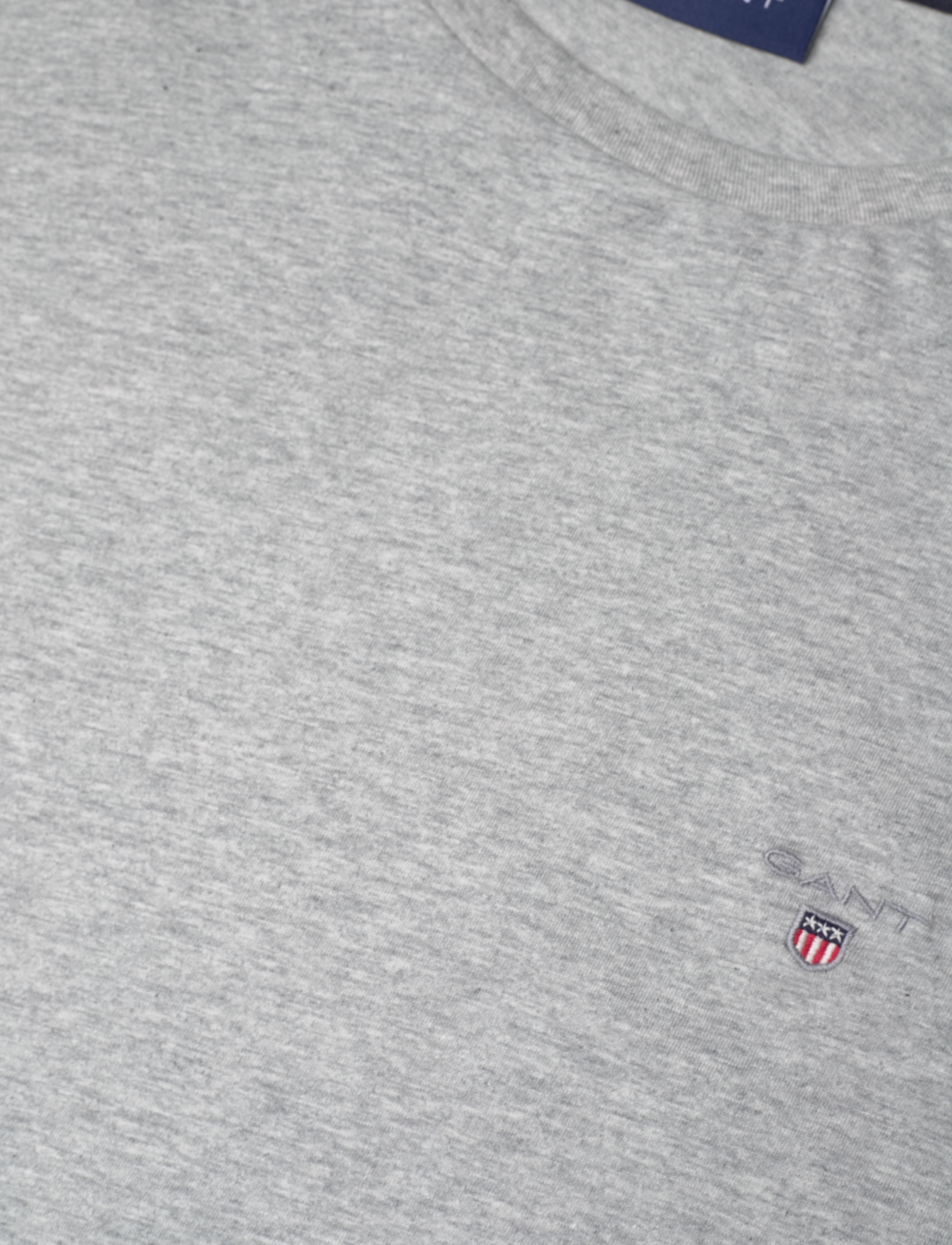Gant - EMB ORIGINAL SHIELD T-SHIRT - alhaisimmat hinnat - grey melange - 2