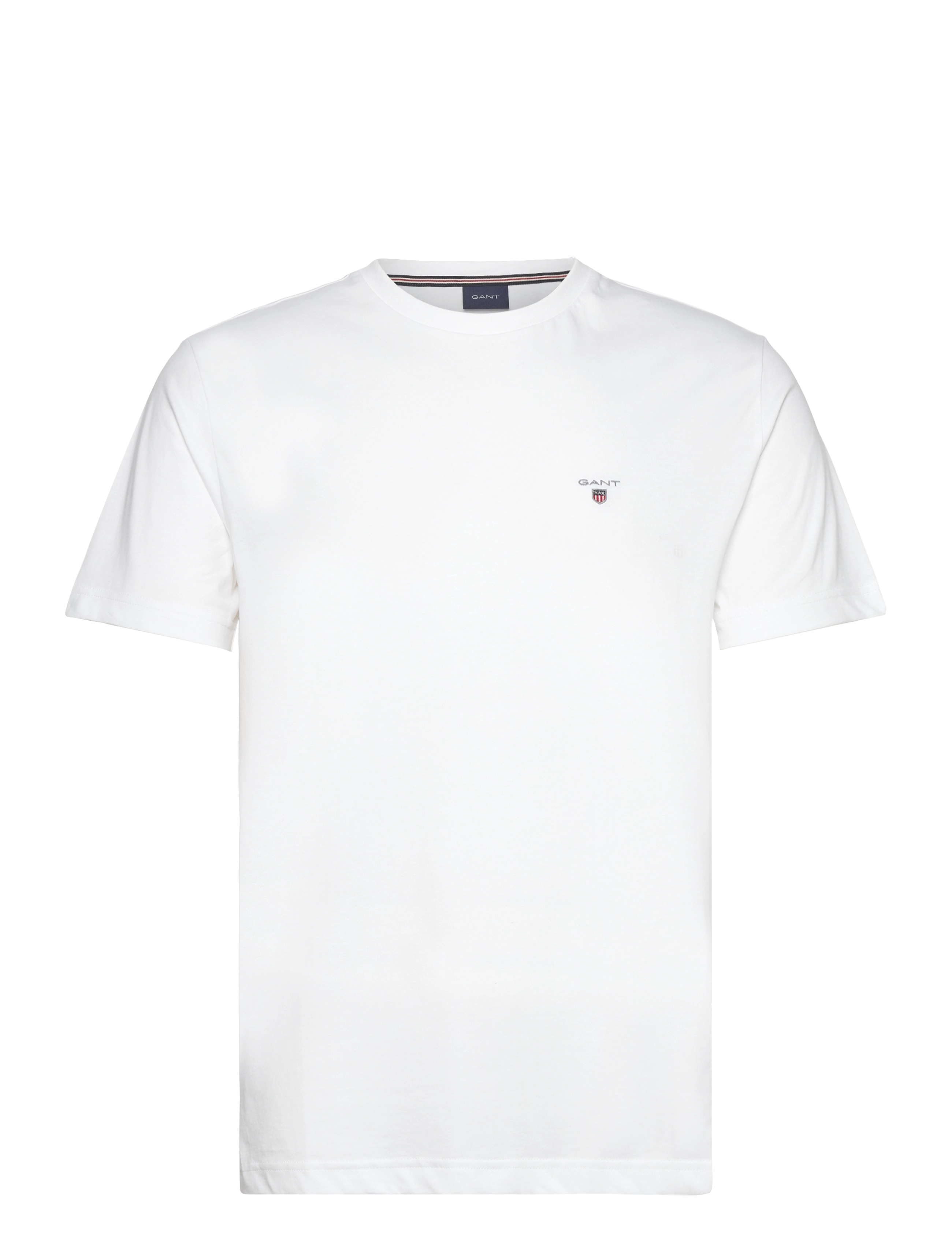 GANT EMB ORIGINAL SHIELD T-SHIRT - T-shirts - WHITE / white