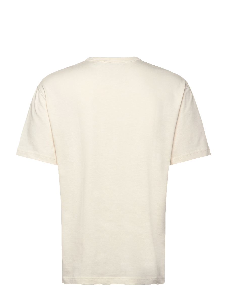 Gant - GRAPHIC T-SHIRT - kortärmade t-shirts - cream - 1