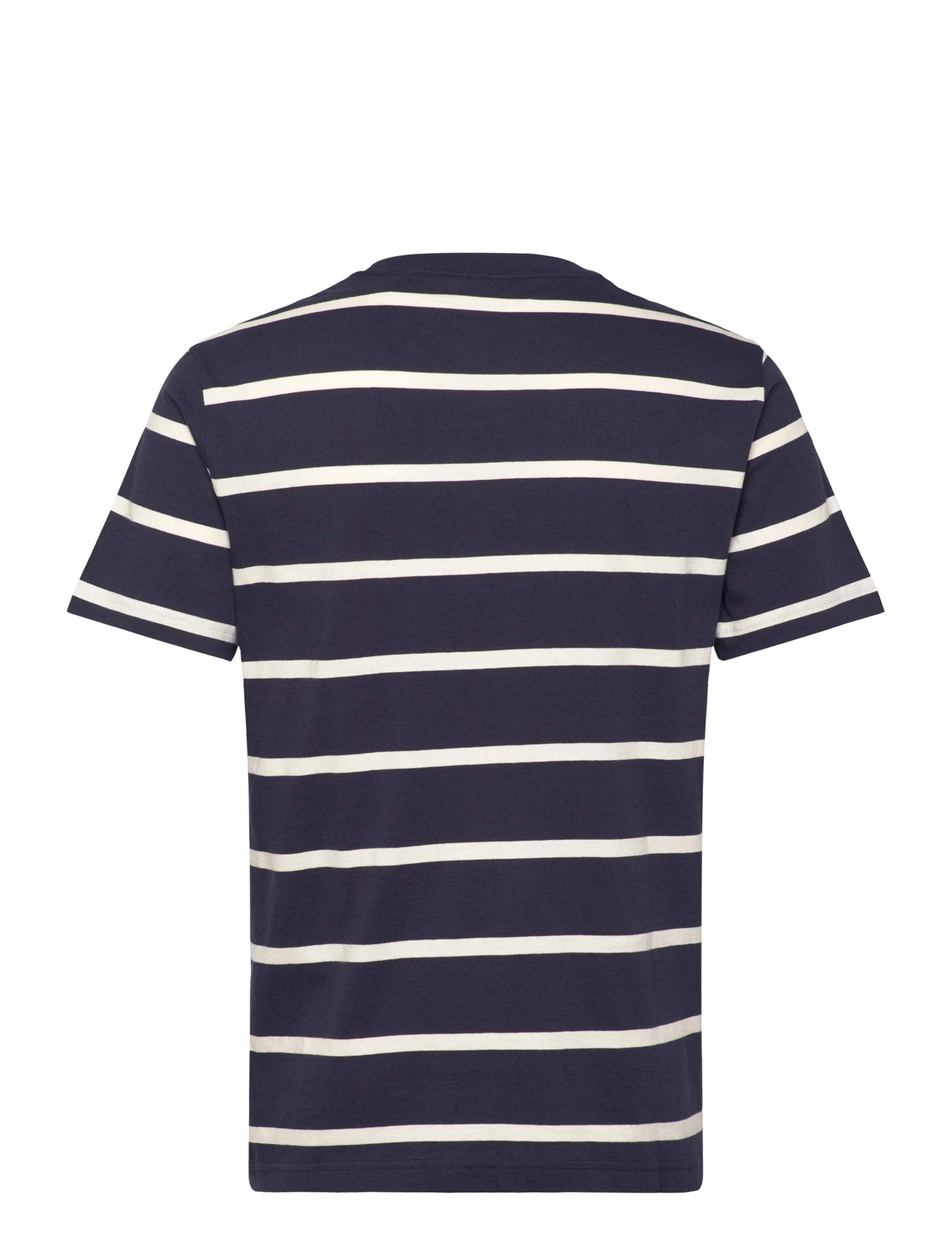 Gant - STRIPED SS T-SHIRT - t-shirts à manches courtes - evening blue - 2