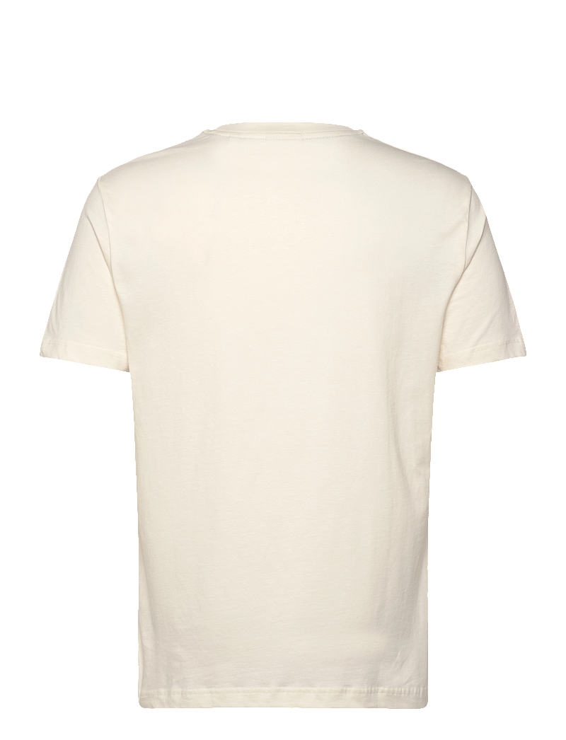 GANT - GRAPHIC SS T-SHIRT - short-sleeved t-shirts - cream - 2