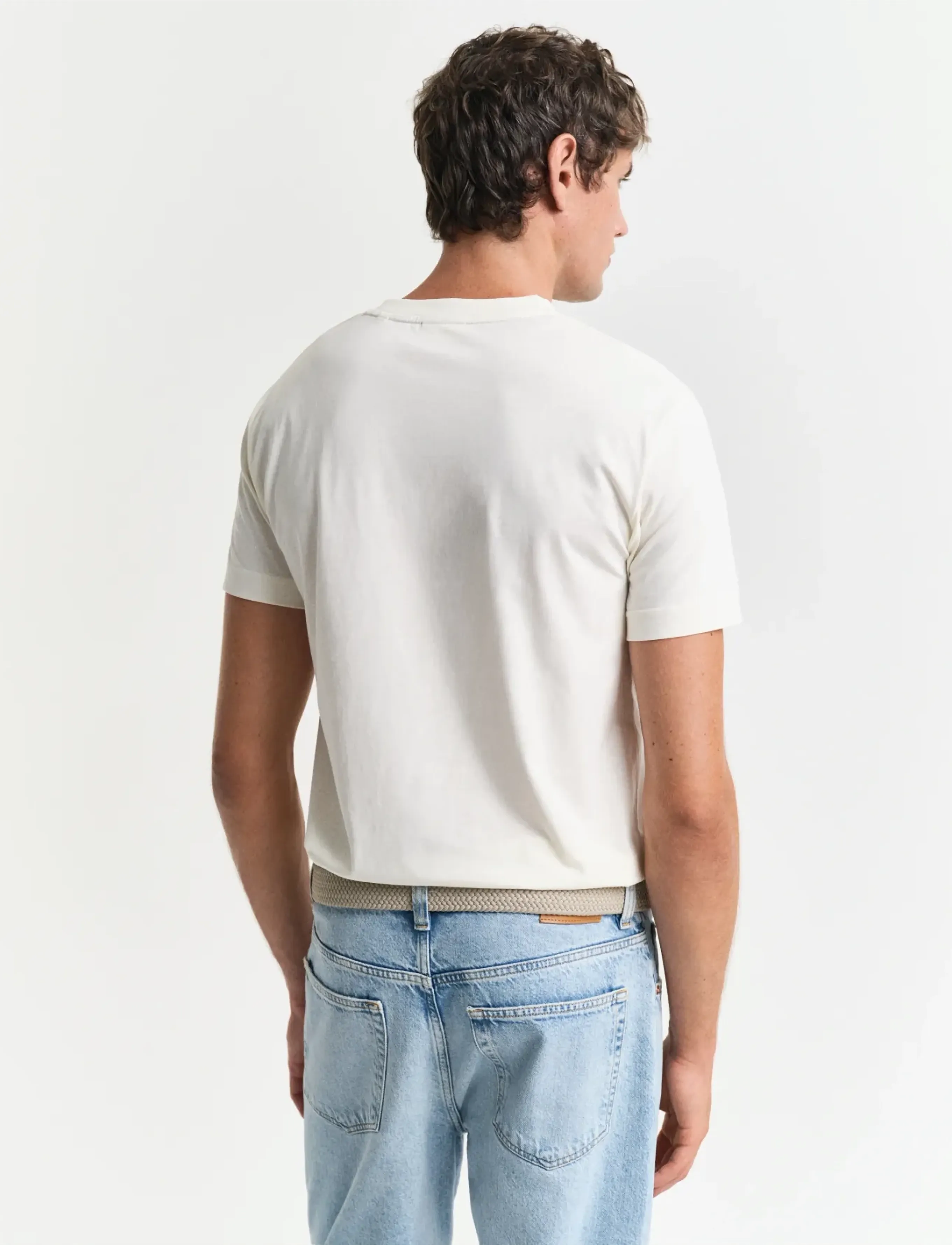 Gant - GRAPHIC SS T-SHIRT - kurzärmelig - cream - 3