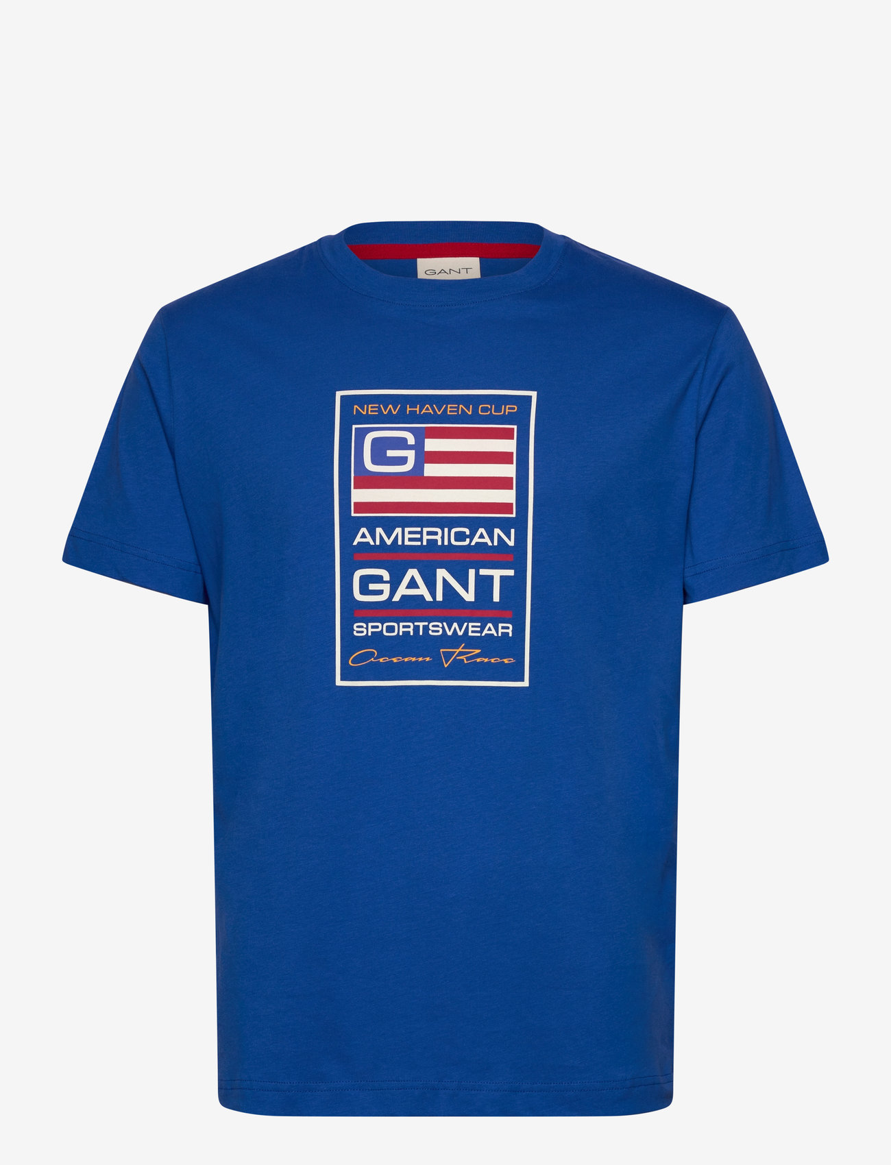 GANT - GRAPHIC SS T-SHIRT - kortærmede t-shirts - lapis blue - 1