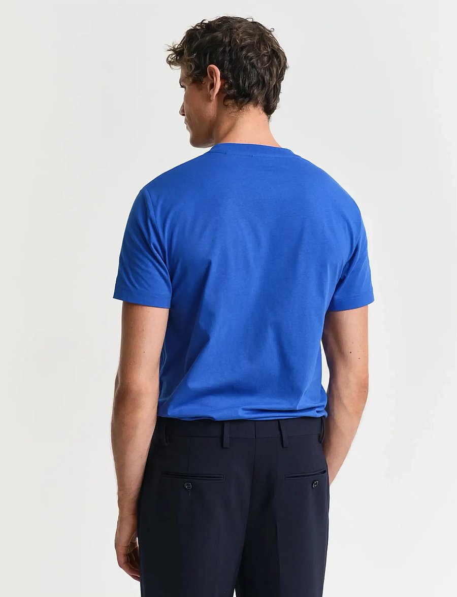 Gant - GRAPHIC SS T-SHIRT - kortärmade t-shirts - lapis blue - 3